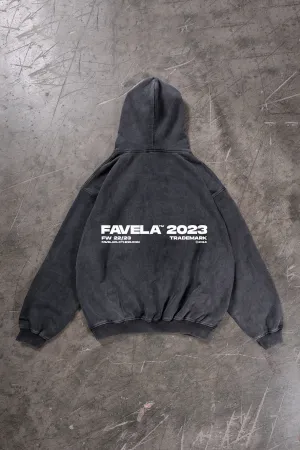 2023 BLACK WASHED HOODIE