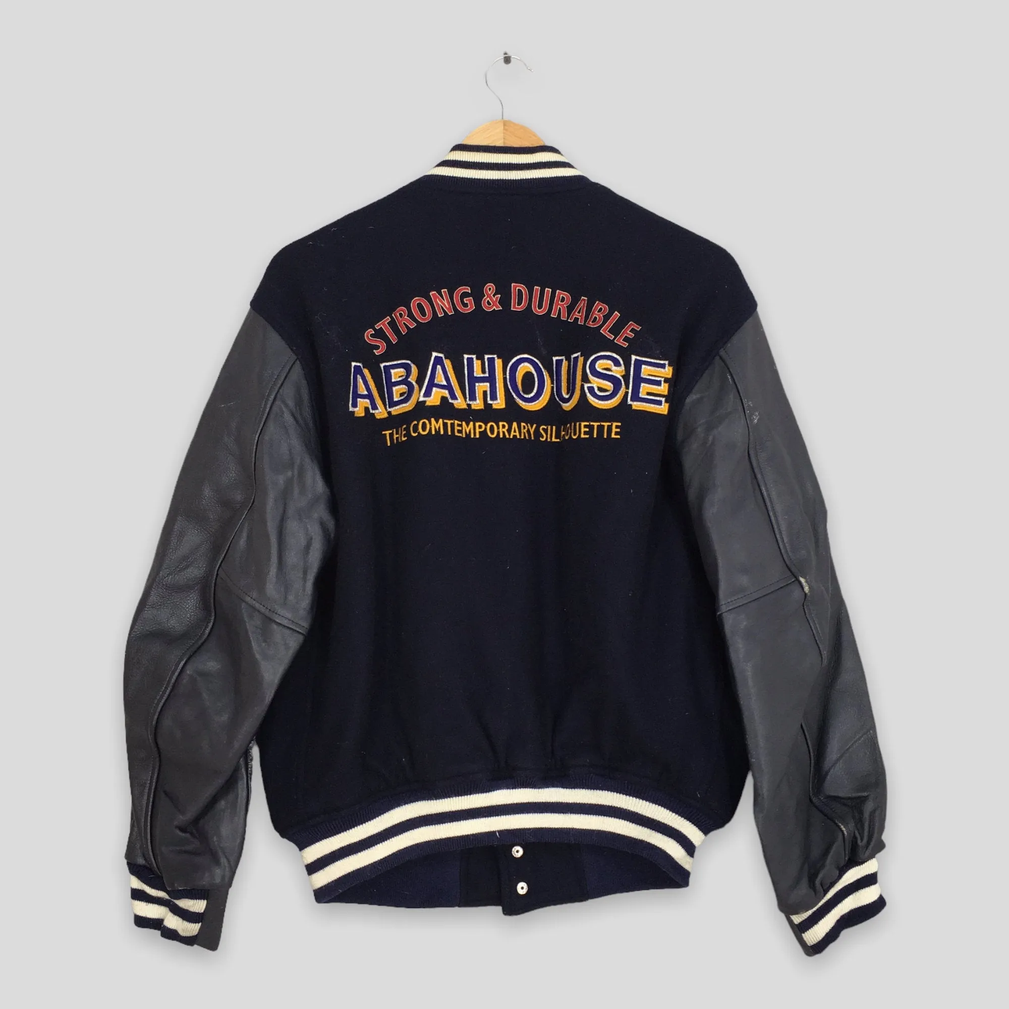 Abahouse Japan Wool Leather Varsity Jacket Medium