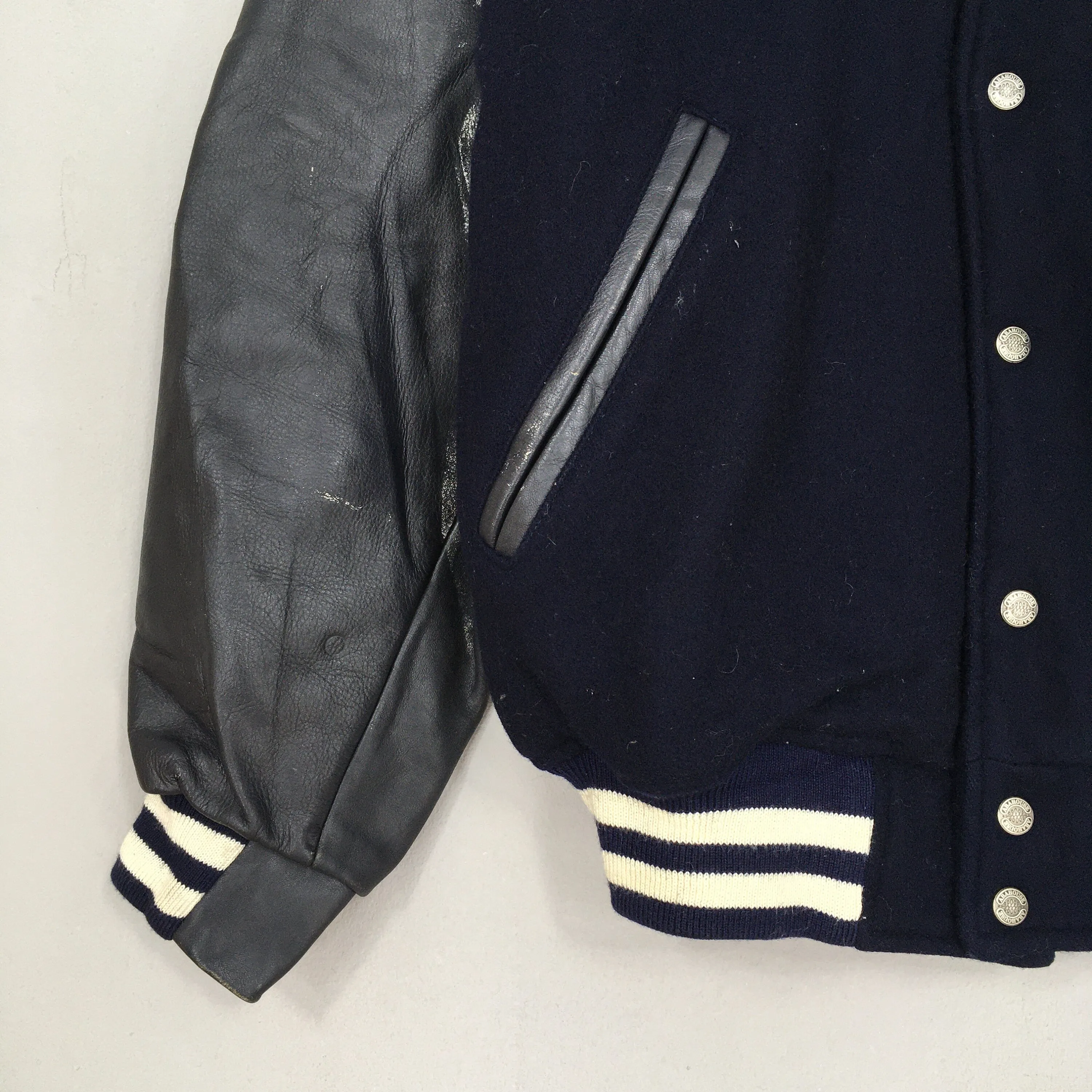 Abahouse Japan Wool Leather Varsity Jacket Medium