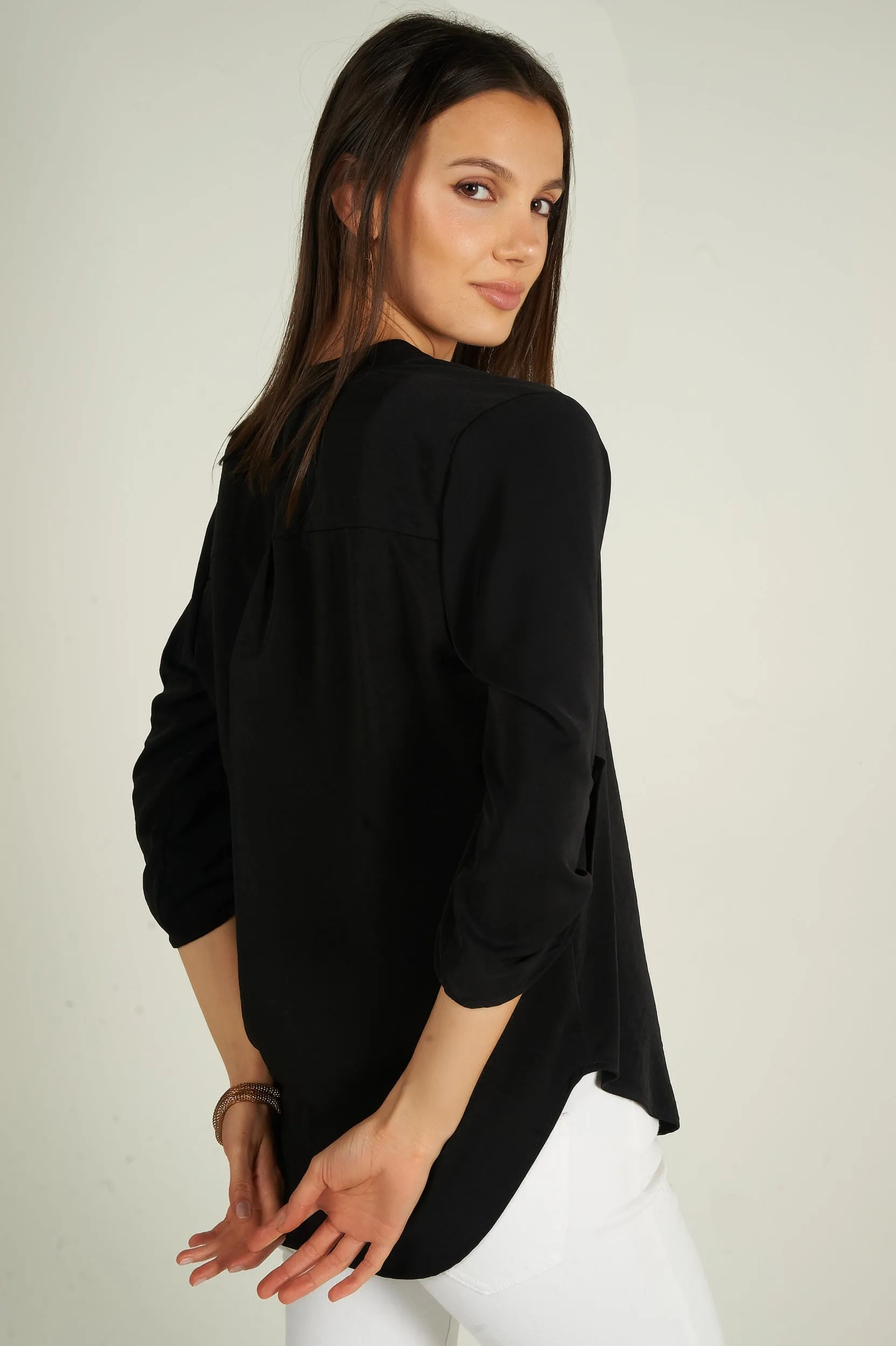 Blouse à manches trois-quarts - ARIS-F24- (R-B7)