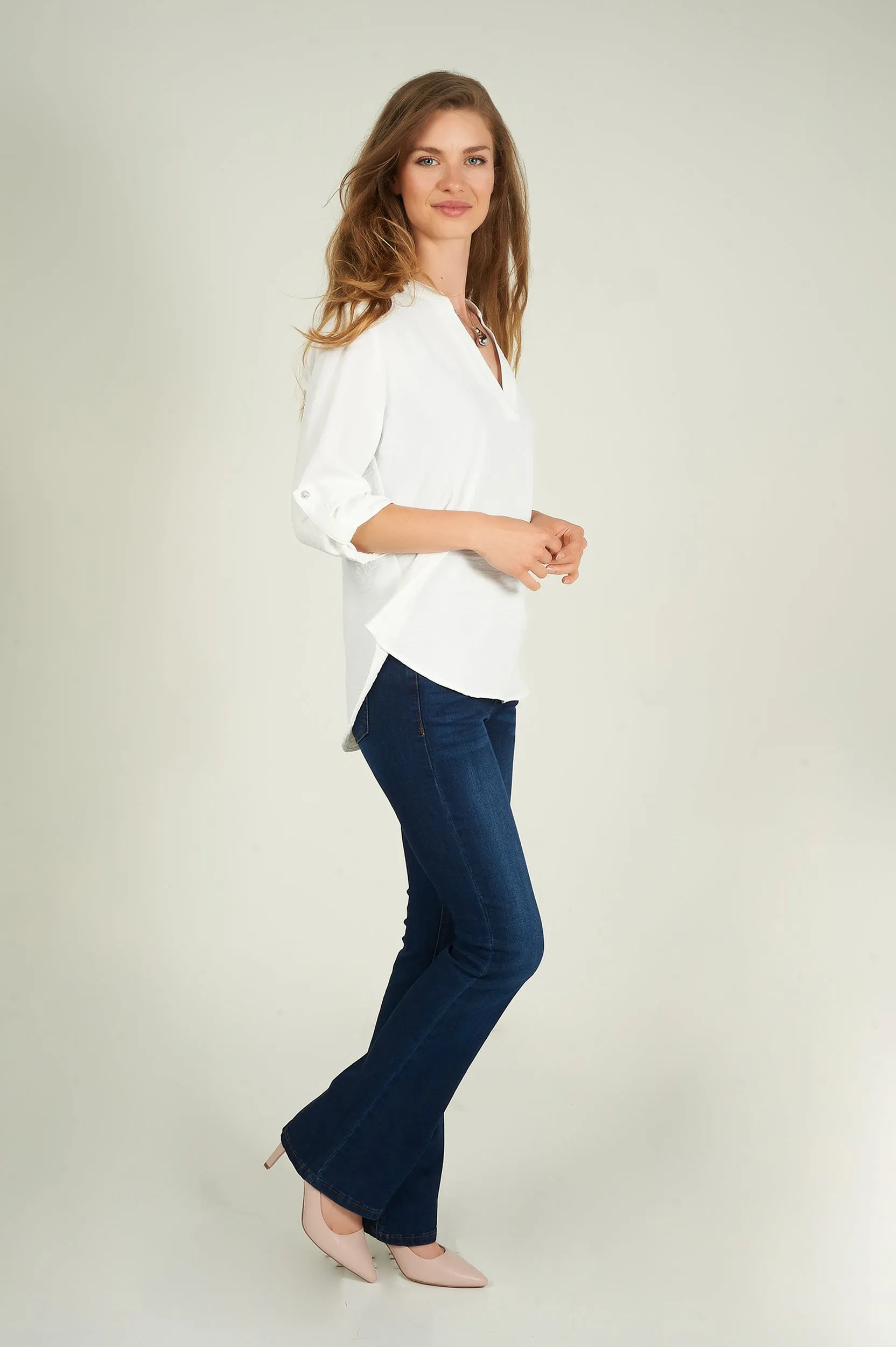 Blouse à manches trois-quarts - ARIS-F24- (R-B7)