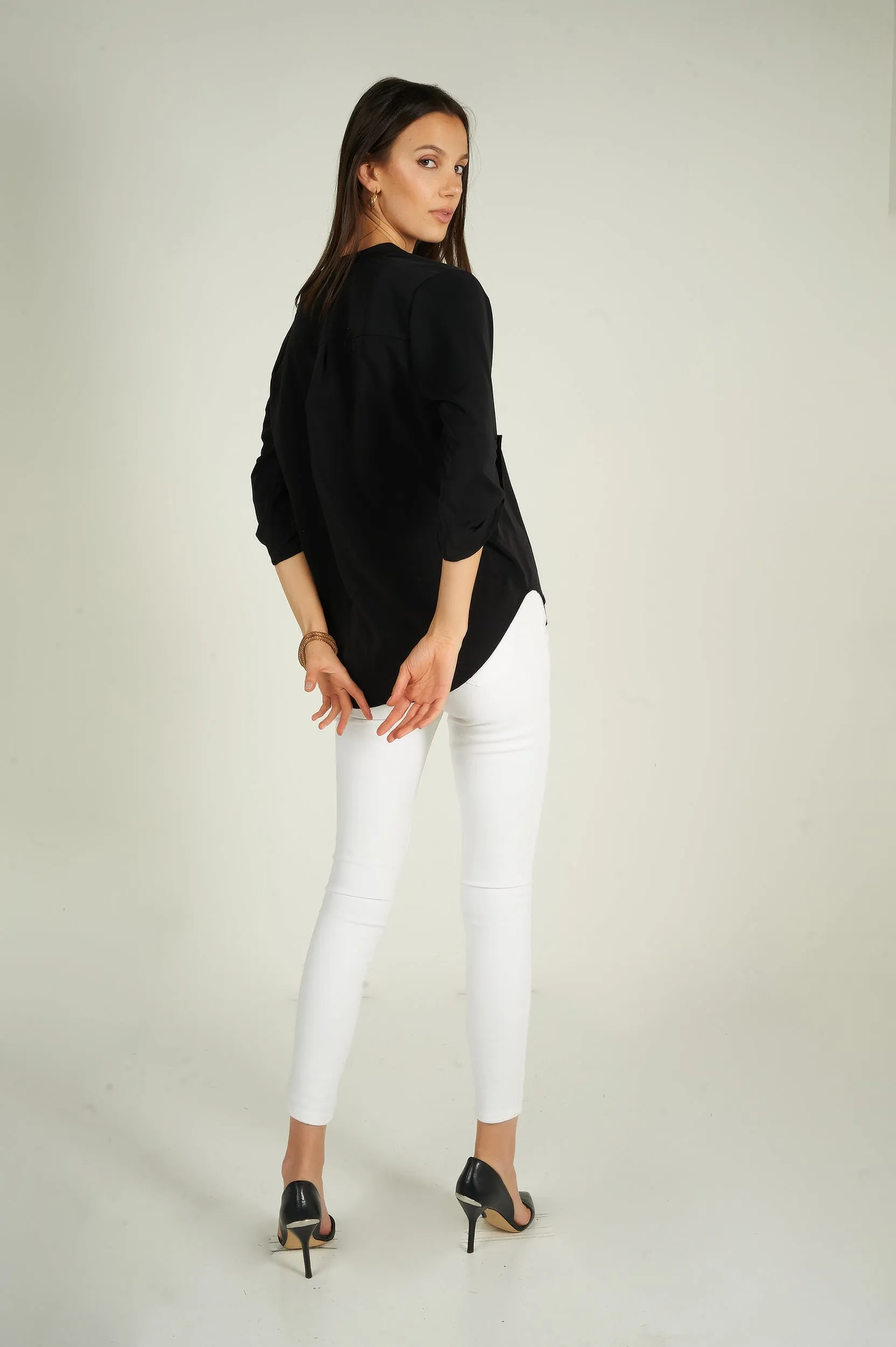 Blouse à manches trois-quarts - ARIS-F24- (R-B7)