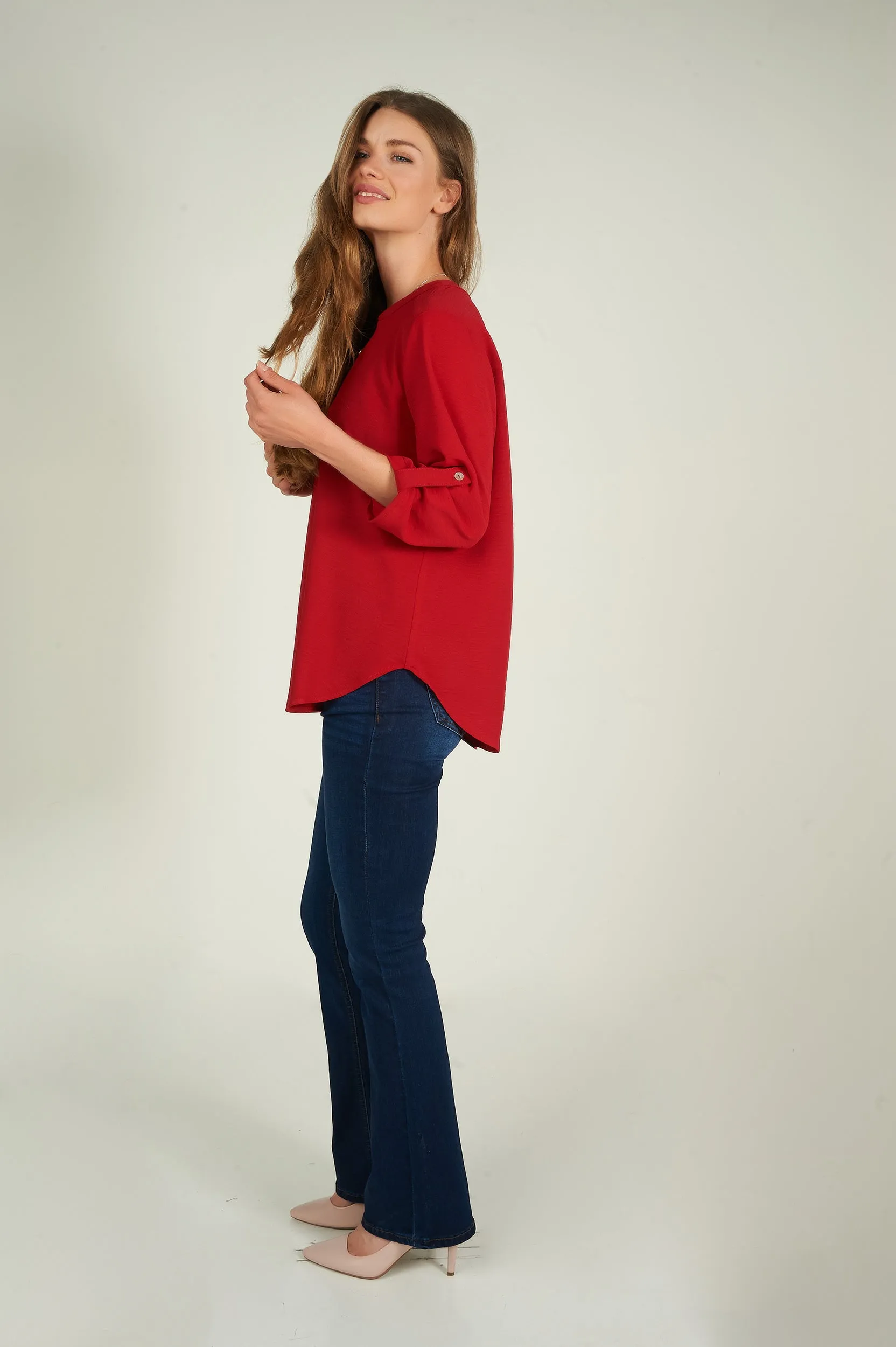 Blouse à manches trois-quarts - ARIS-F24- (R-B7)