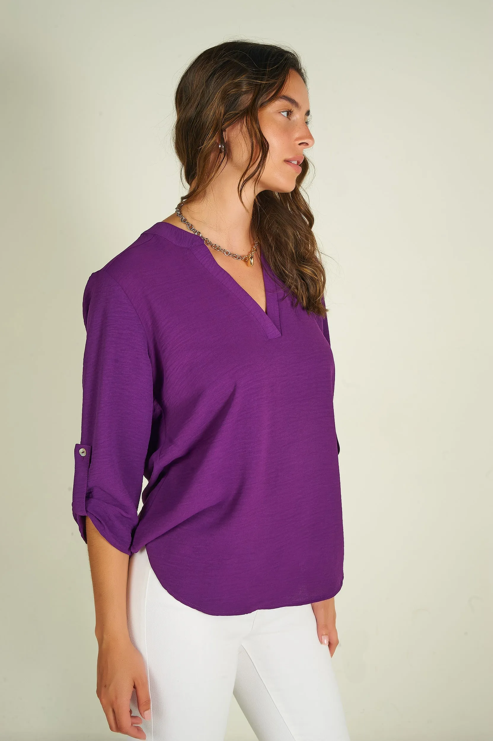 Blouse à manches trois-quarts - ARIS-F24- (R-B7)