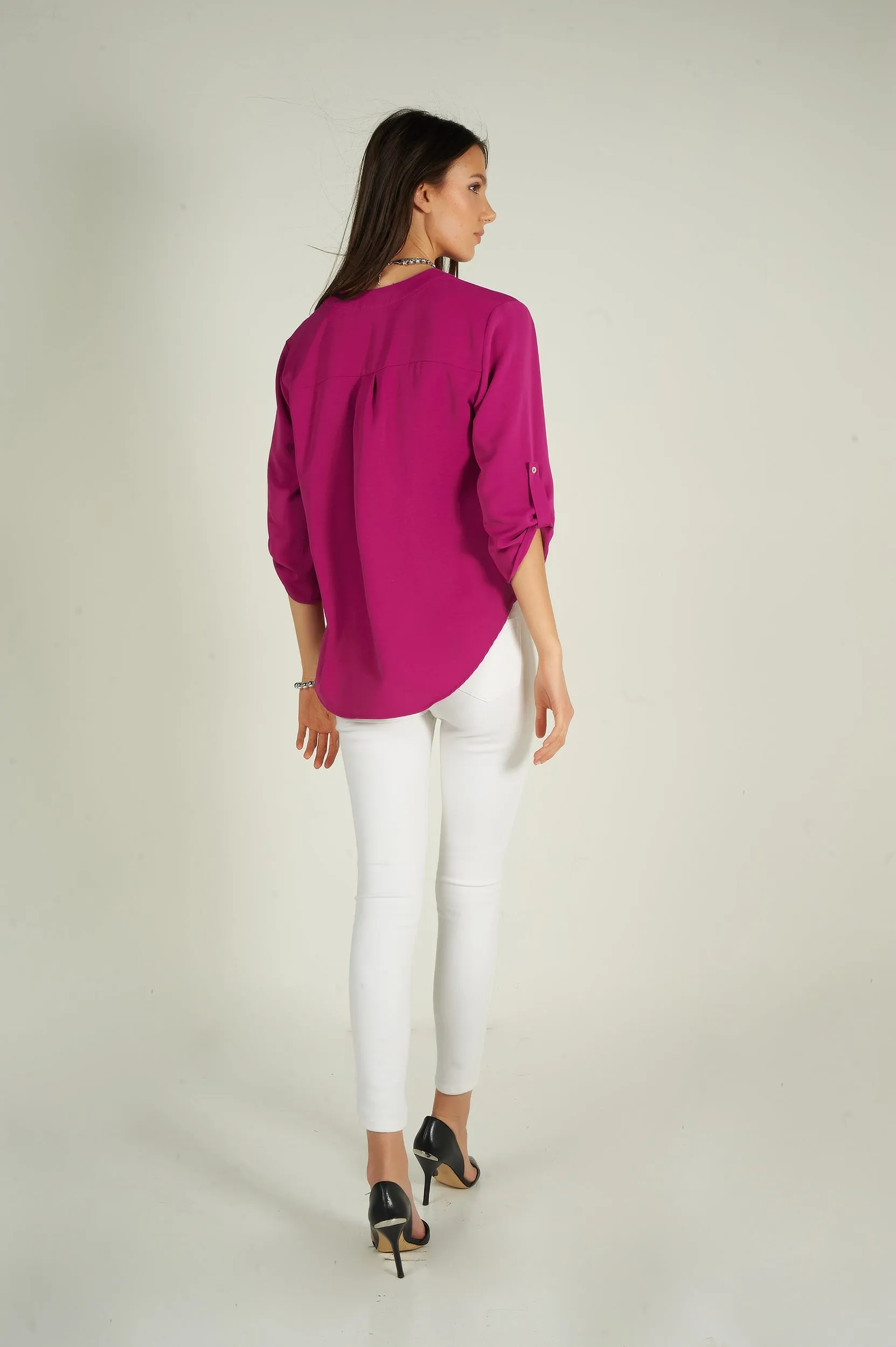 Blouse à manches trois-quarts - ARIS-F24- (R-B7)