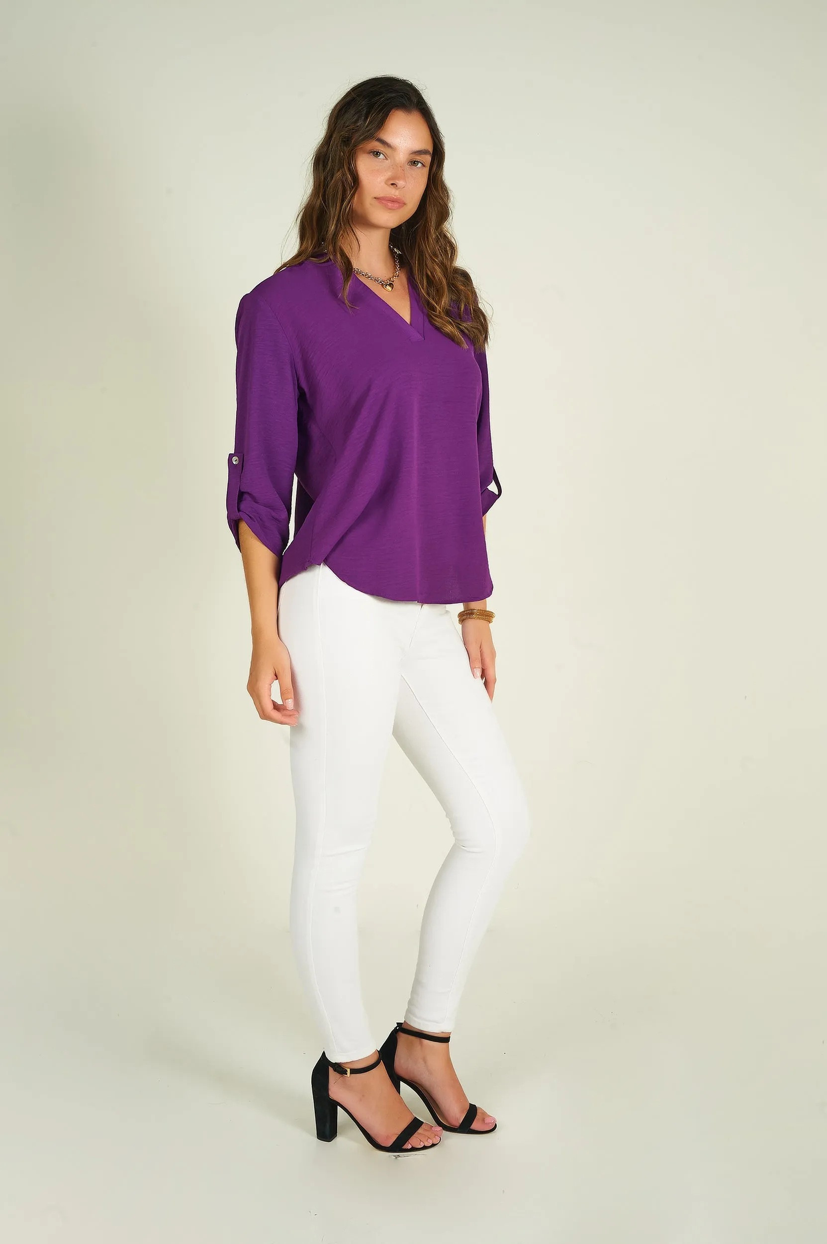 Blouse à manches trois-quarts - ARIS-F24- (R-B7)
