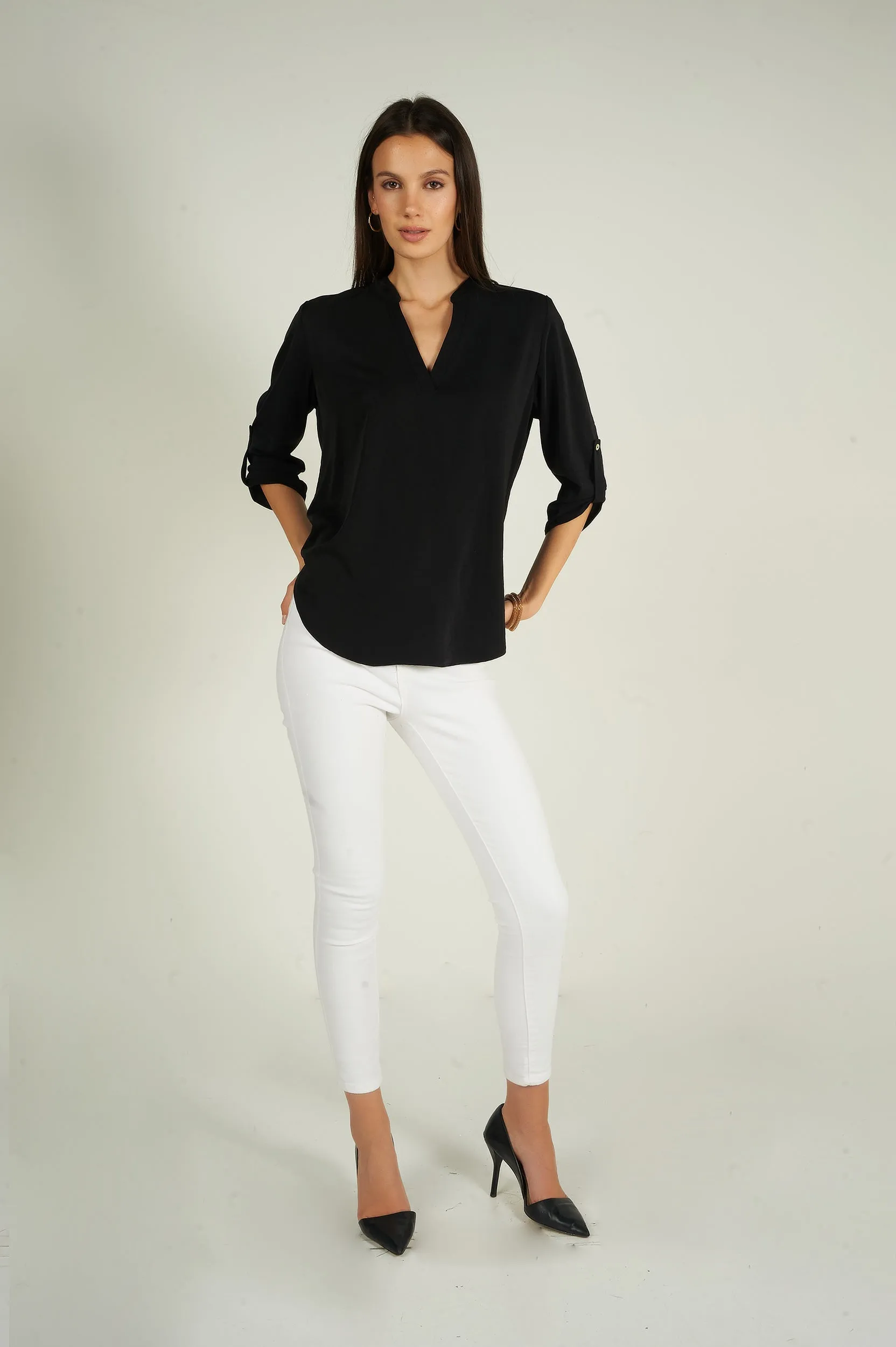Blouse à manches trois-quarts - ARIS-F24- (R-B7)