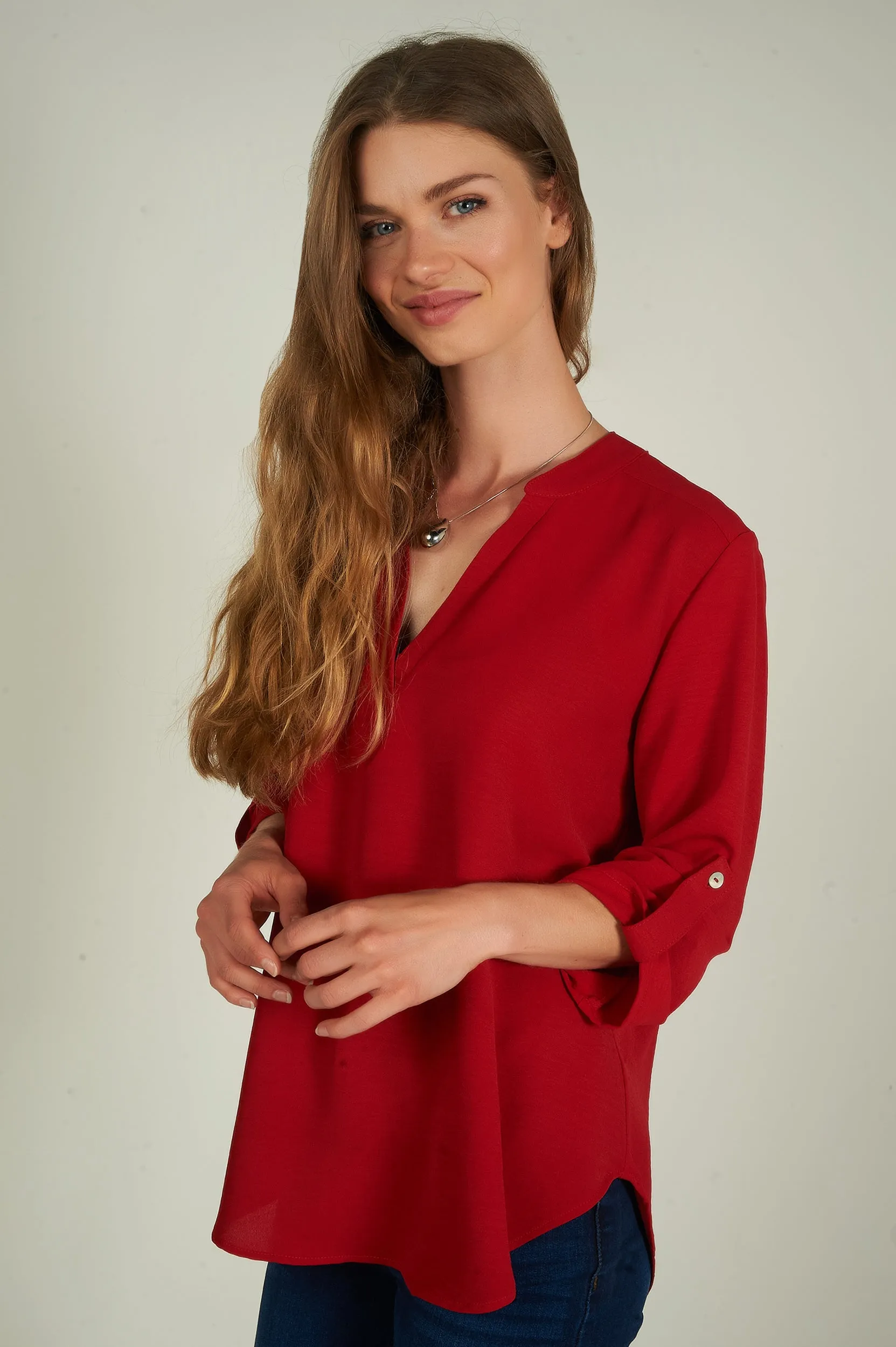 Blouse à manches trois-quarts - ARIS-F24- (R-B7)