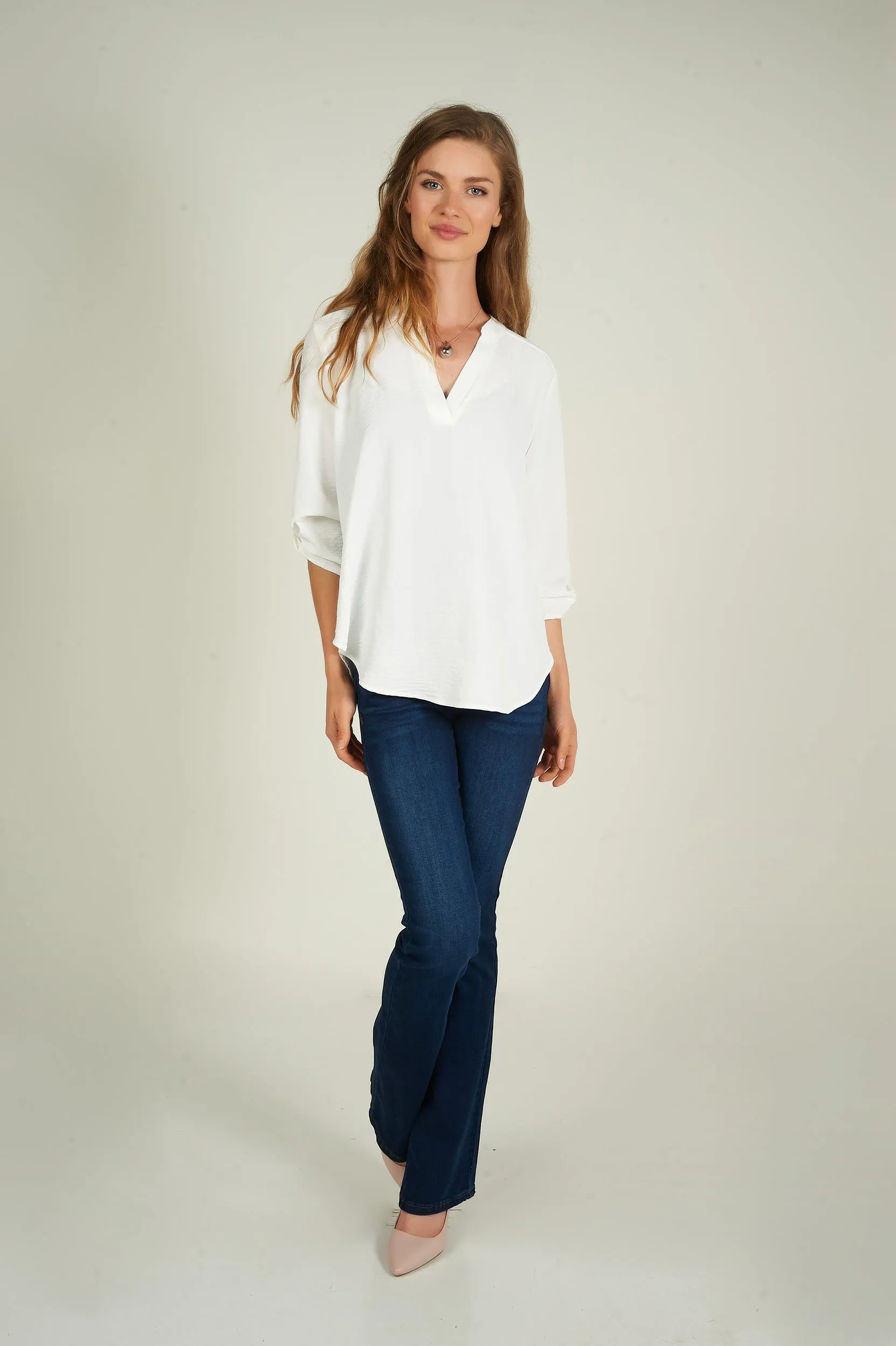 Blouse à manches trois-quarts - ARIS-F24- (R-B7)