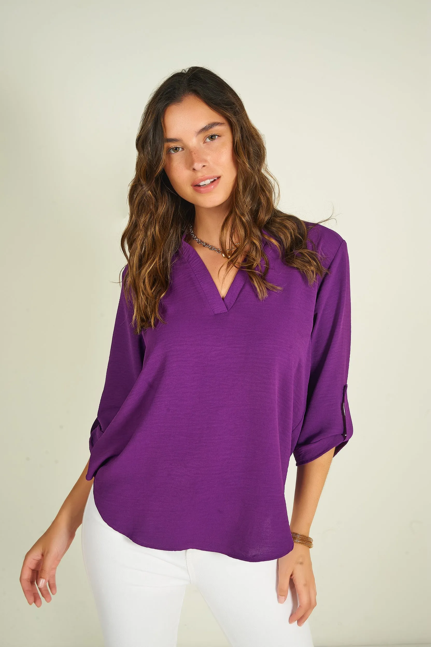 Blouse à manches trois-quarts - ARIS-F24- (R-B7)