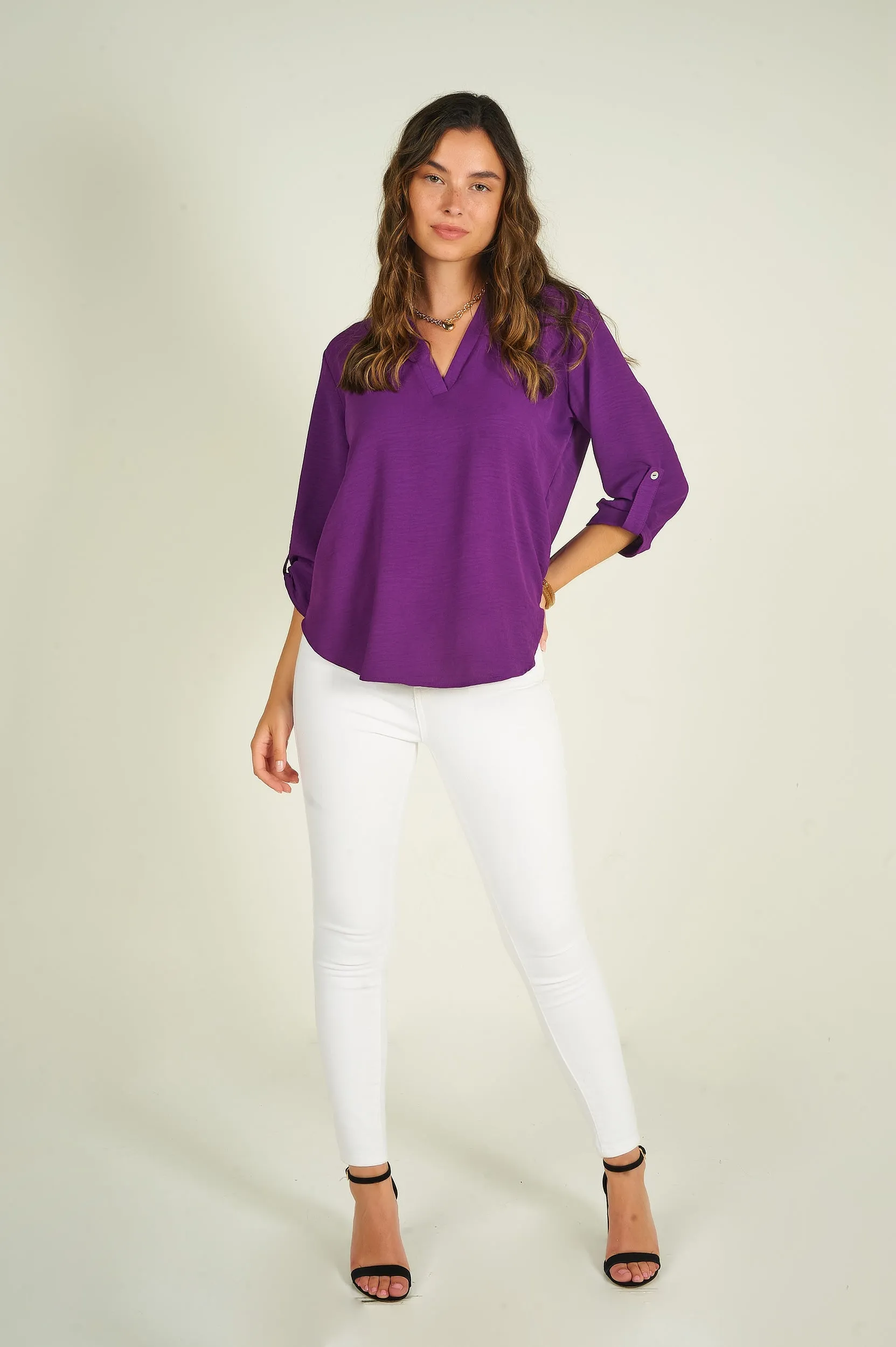 Blouse à manches trois-quarts - ARIS-F24- (R-B7)