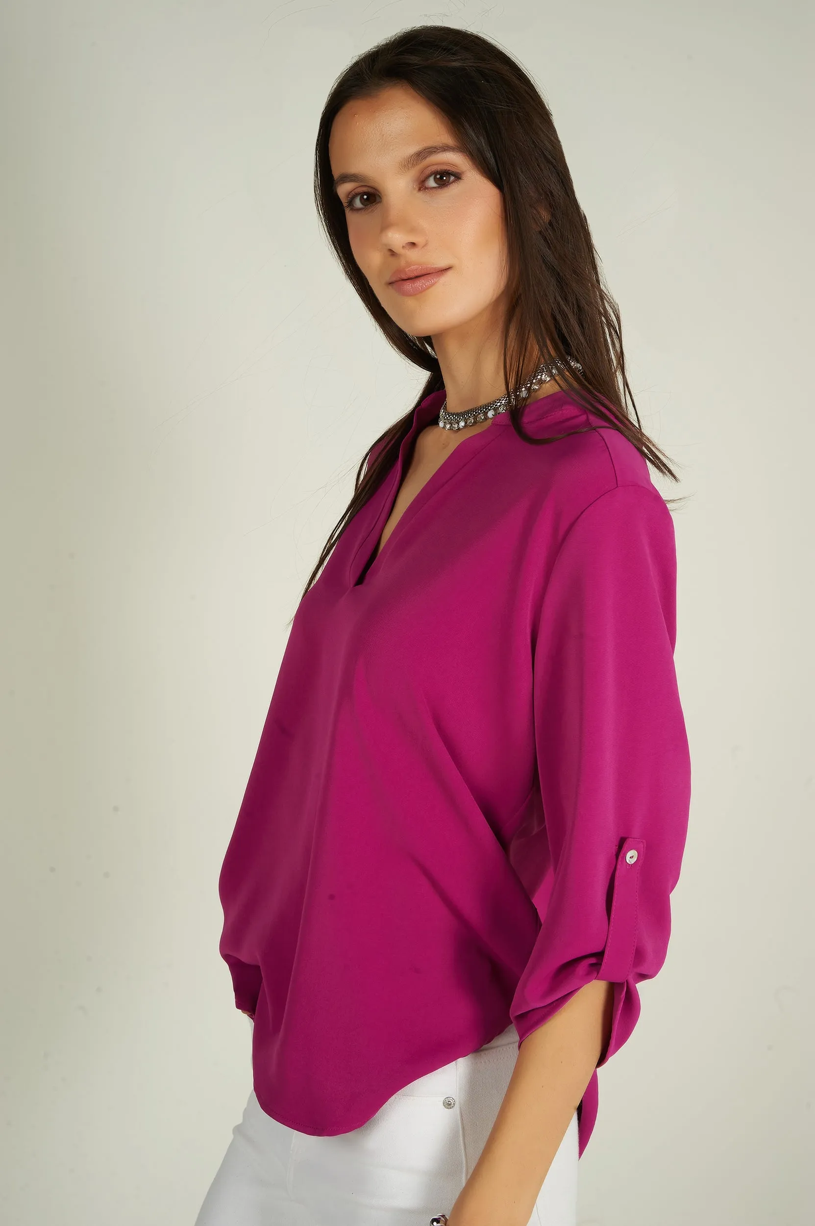 Blouse à manches trois-quarts - ARIS-F24- (R-B7)