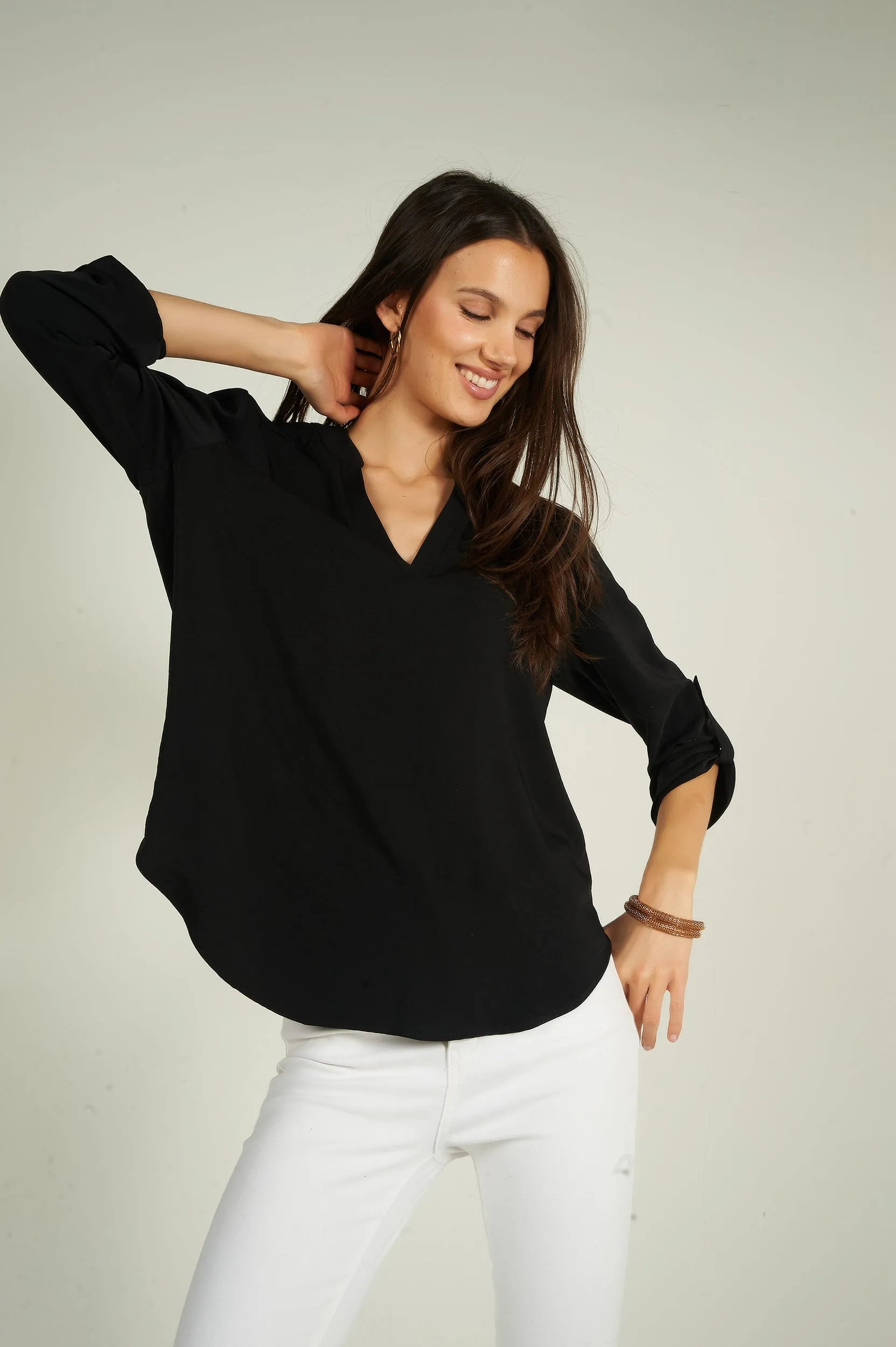 Blouse à manches trois-quarts - ARIS-F24- (R-B7)