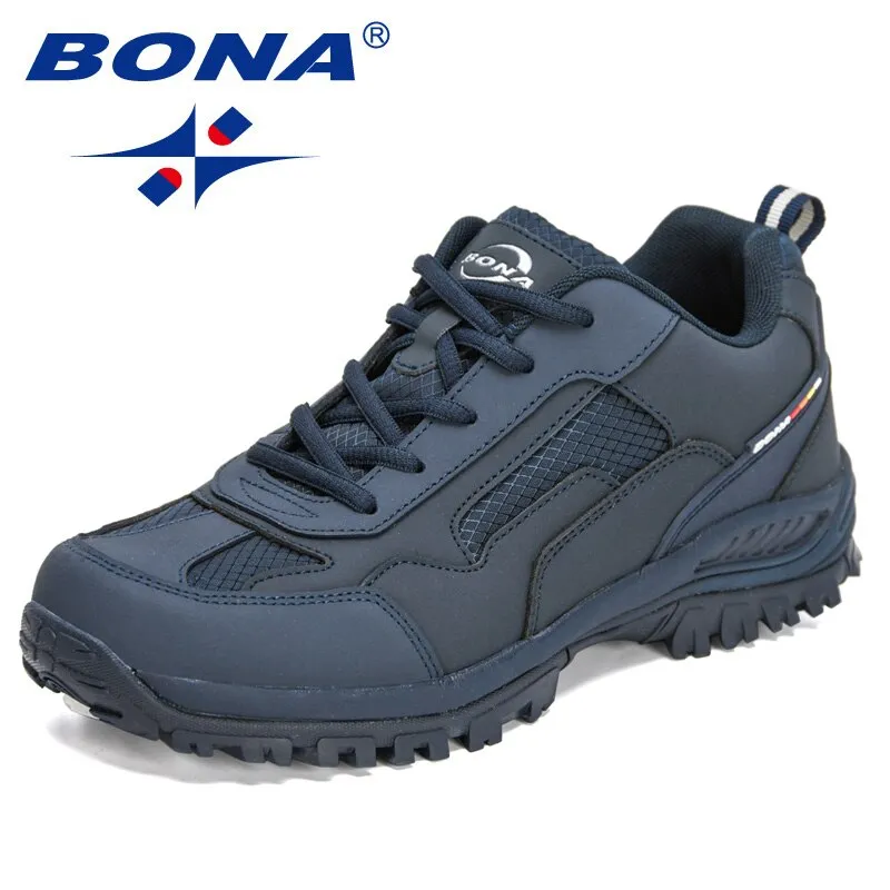 BONA 2021 New Designers Non-slip Wear-resistant Breathable Hiking Shoes Men Outdoor High-quality Jogging Walking Shoe Mansculino