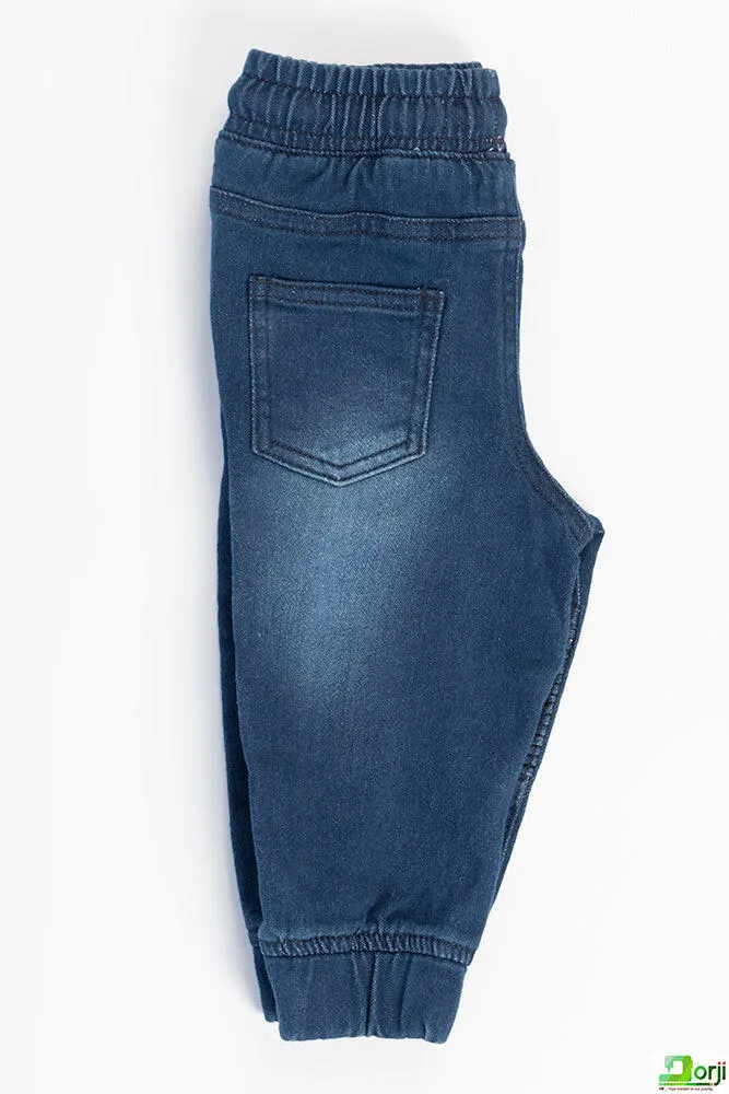 Boy's Dark Blue Denim Trouser