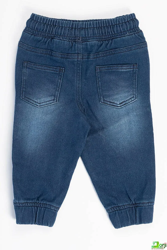 Boy's Dark Blue Denim Trouser