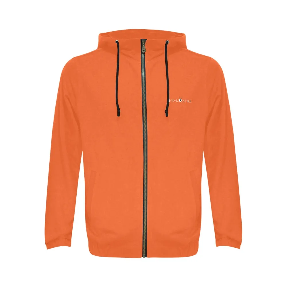 Classic Zip Orange Hoodie