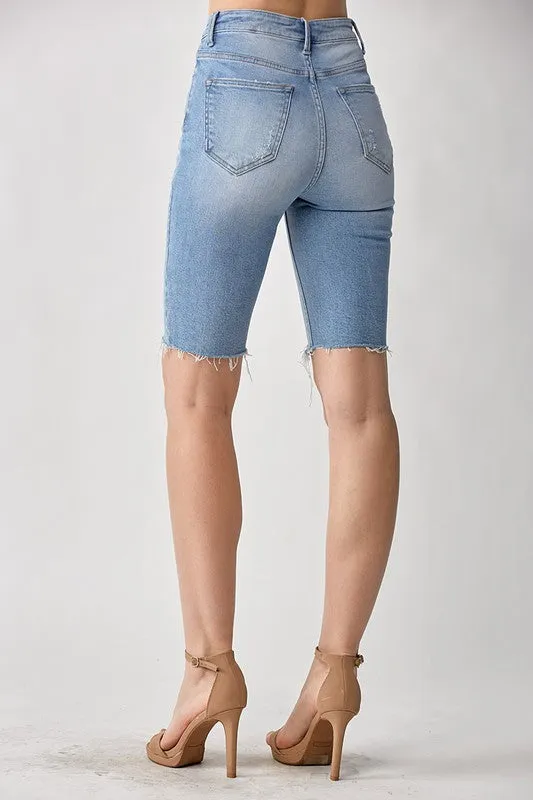 Destroyed Hem Bermudas