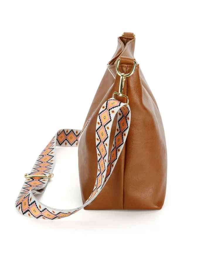 elveswallet Bohemian woven strap crossbody messenger bag