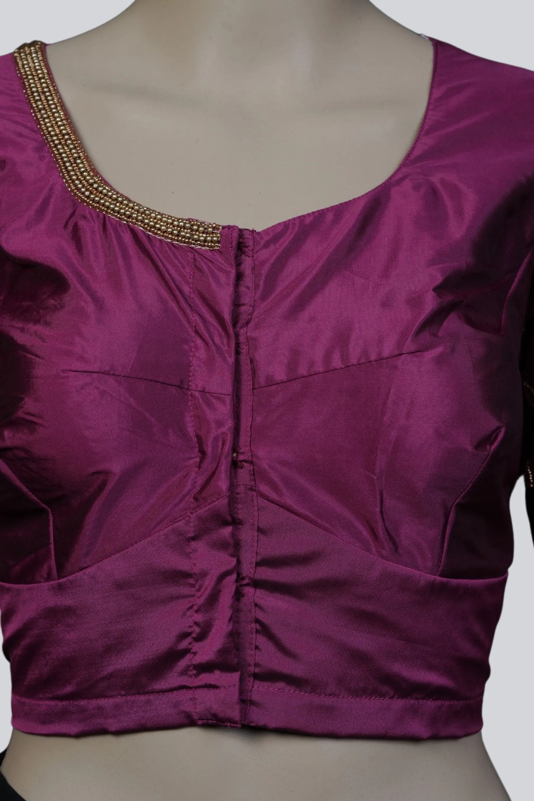 Exquisite Bridal Blouse with Heavy Maggam Work and Fancy Tassels