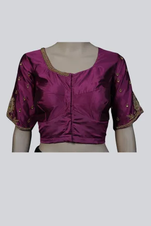 Exquisite Bridal Blouse with Heavy Maggam Work and Fancy Tassels