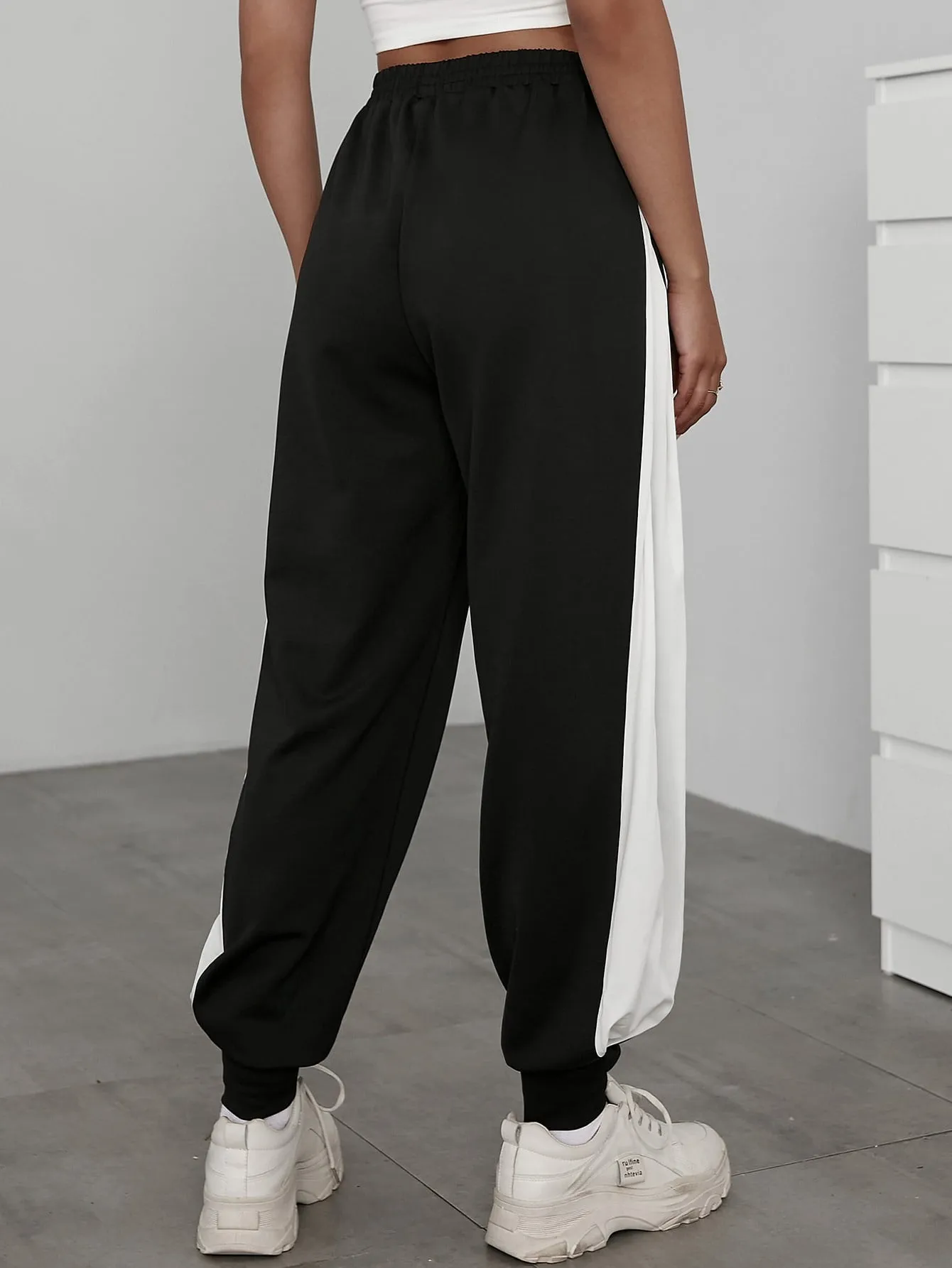 Floral Drawstring High Waist Long Women Sweatpants