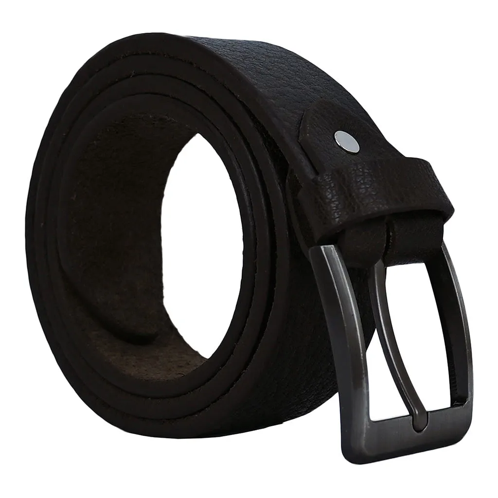 Formal Designer Crocodile Grain Leather Belt Dark Brown - BTM136