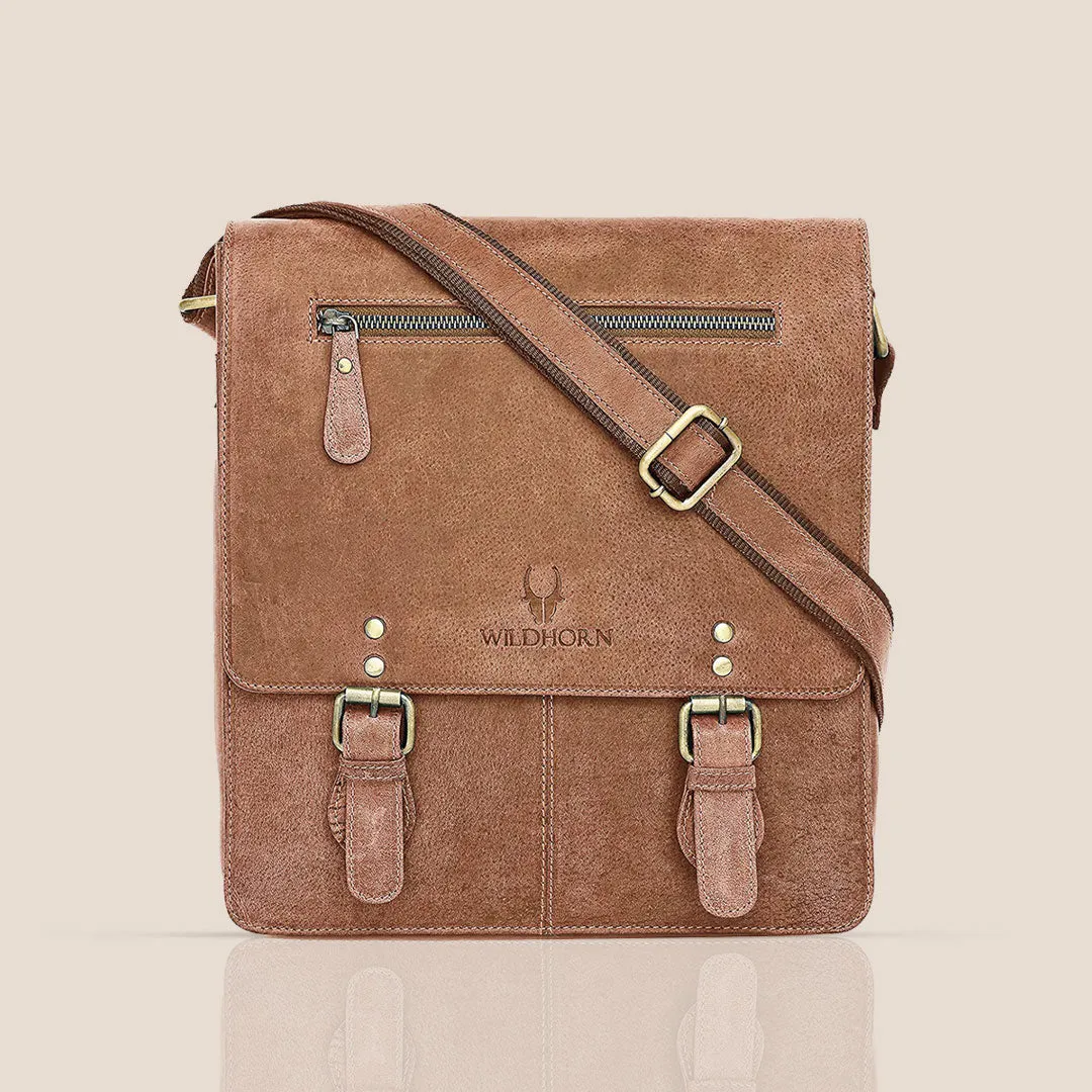 FRANKLIN Leather Sling Bag for Men