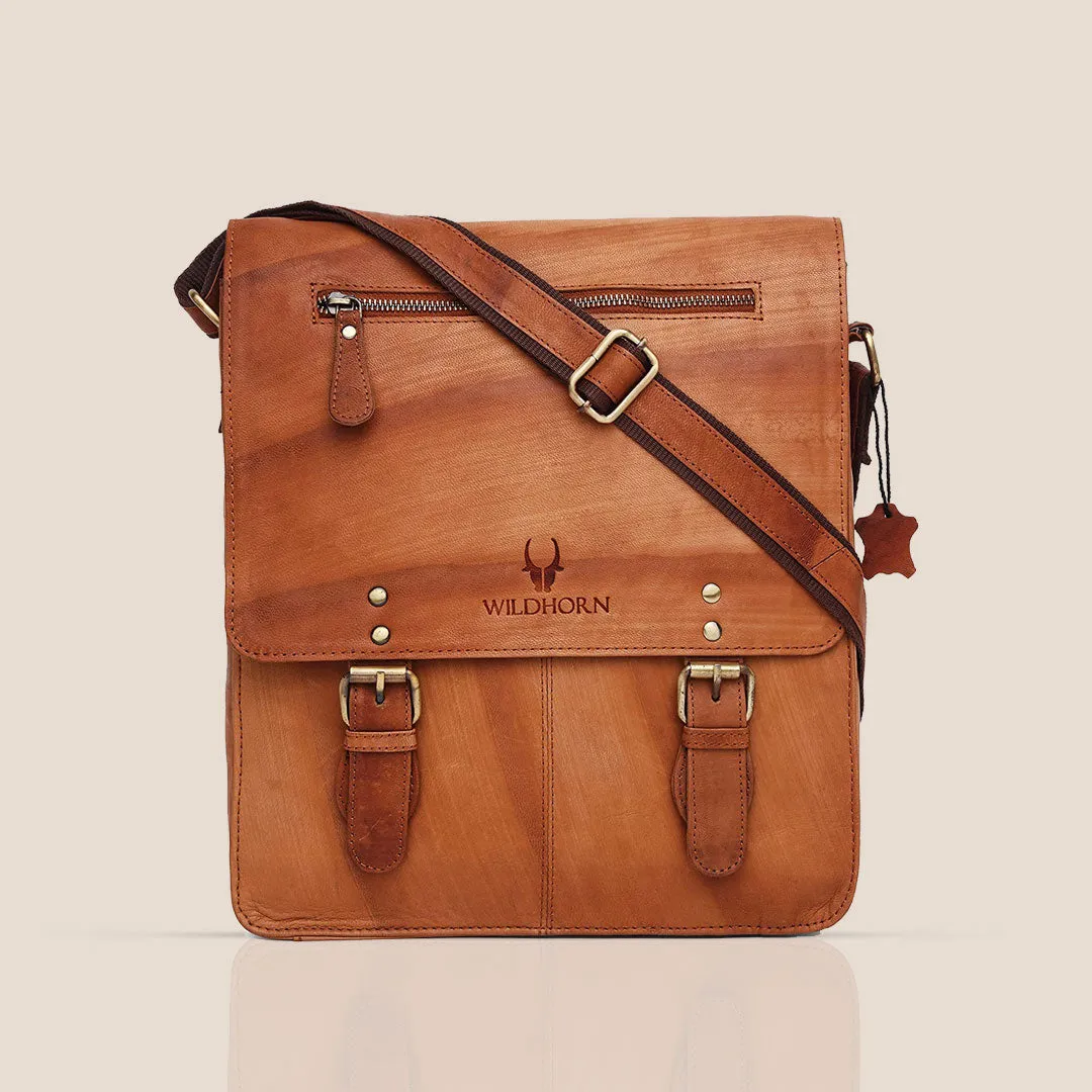 FRANKLIN Leather Sling Bag for Men