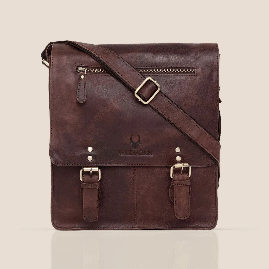 FRANKLIN Leather Sling Bag for Men