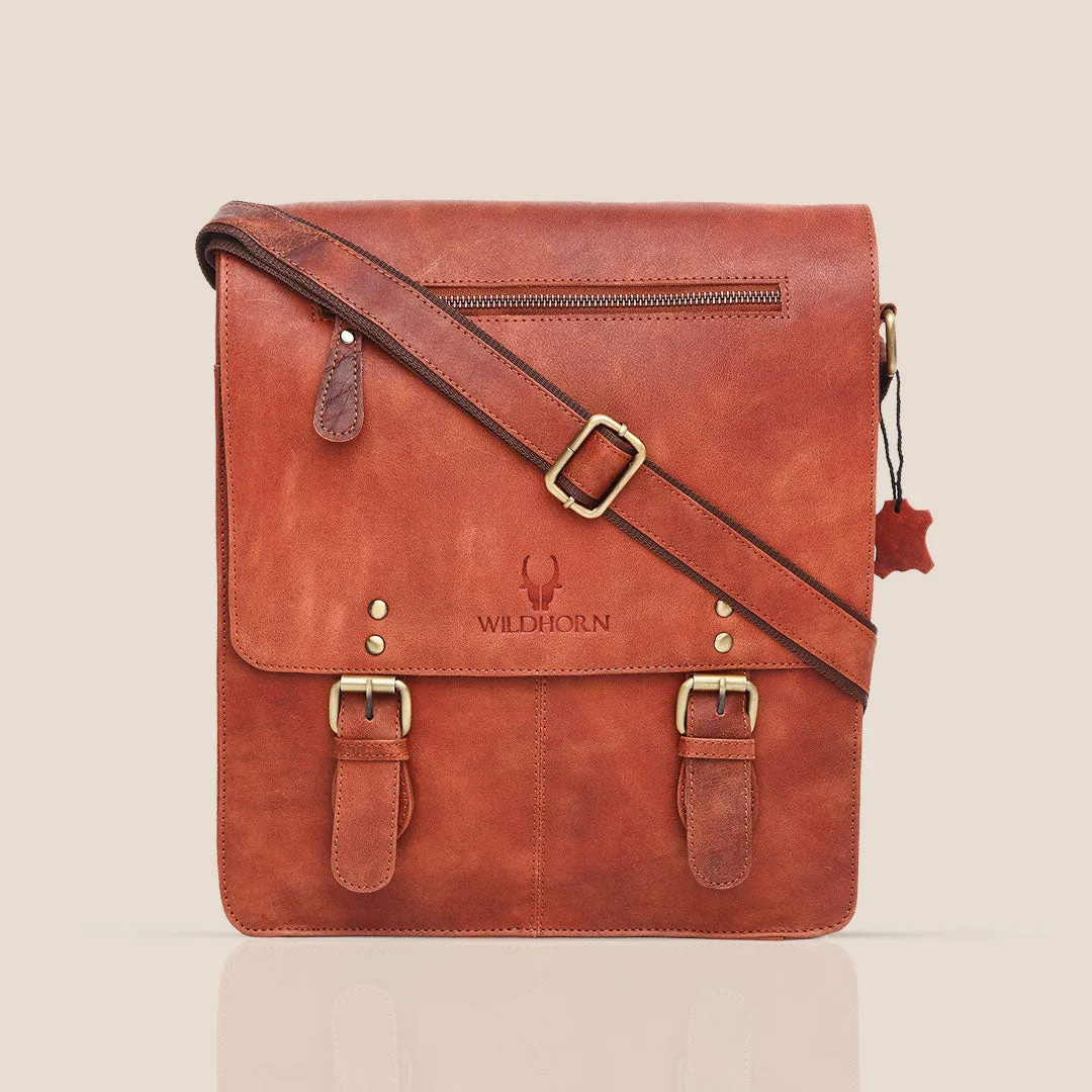 FRANKLIN Leather Sling Bag for Men
