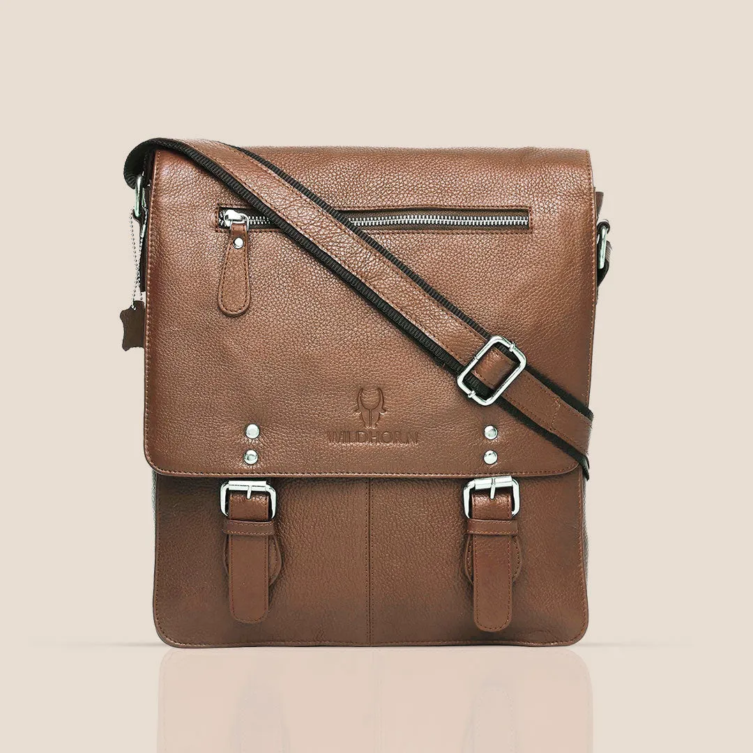 FRANKLIN Leather Sling Bag for Men