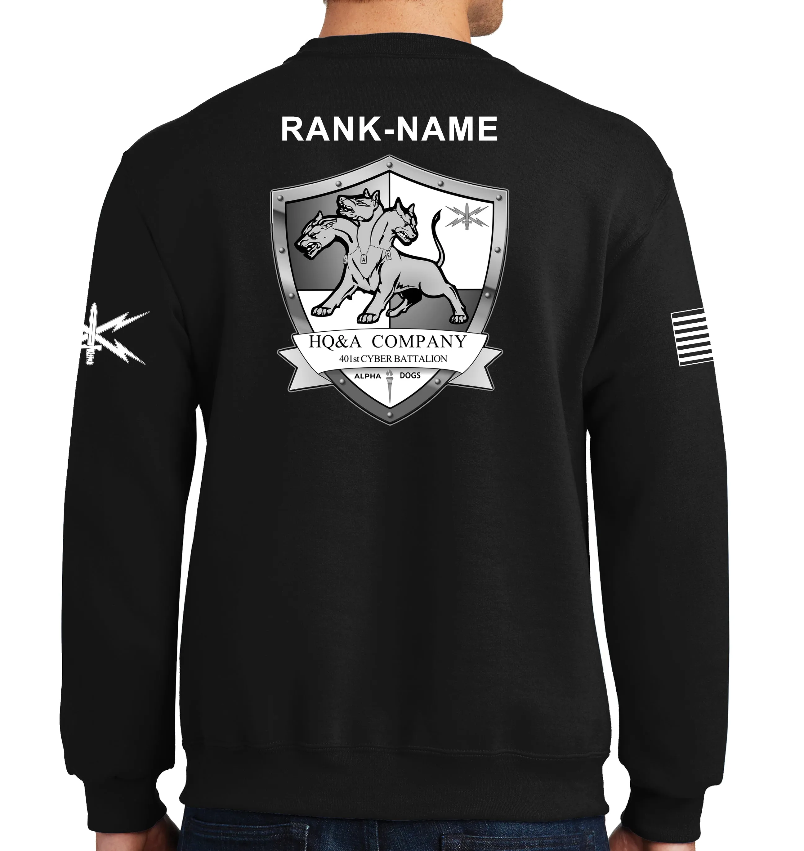HQ&A CTED 50-50 Blend Crewneck Unisex Sweatshirt. This shirt IS approved for PT.