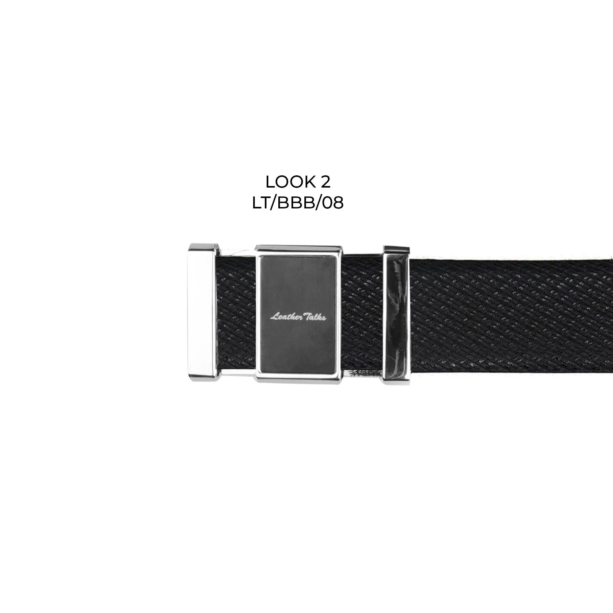 Italian Small Weave | Pure Leather | Leather Belt for Men | Color  - Black