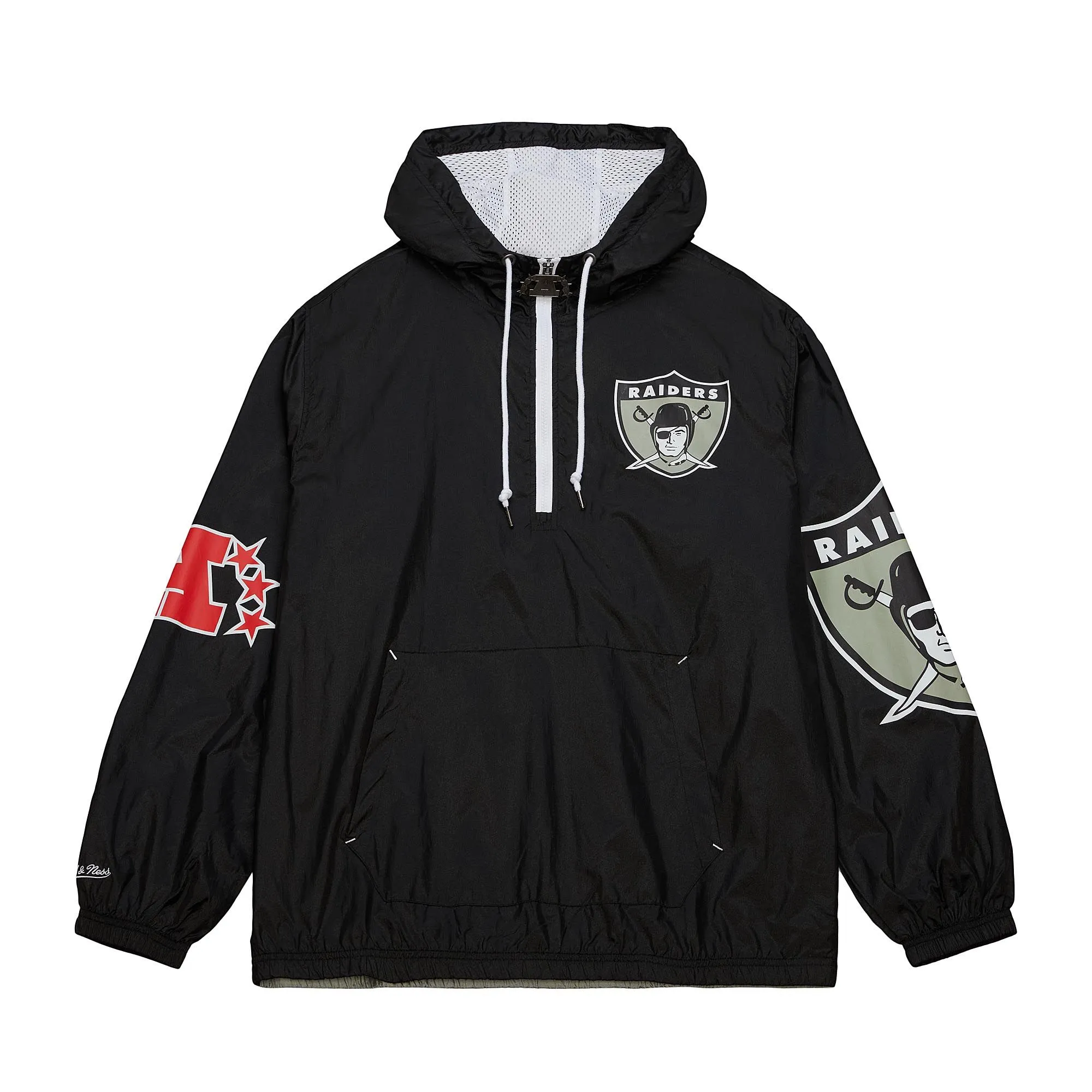 LAS VEGAS RAIDERS MEN'S TEAM OG ANORAK PULLOVER WINDBREAKER