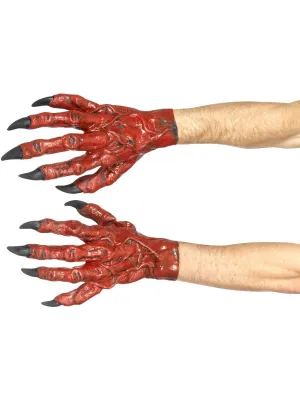 Latex Red Devil Hands