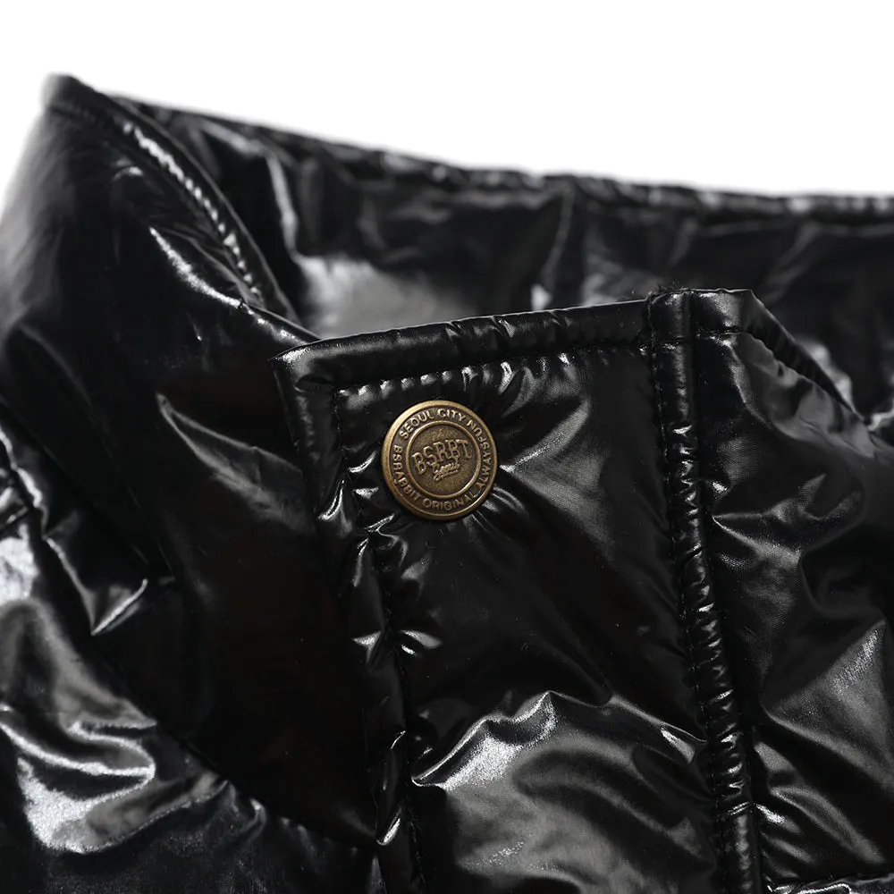 LOGO PADDING JUMPER GLOSSY BLACK