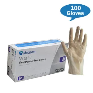 Medicom Vinyl Gloves (Medium)