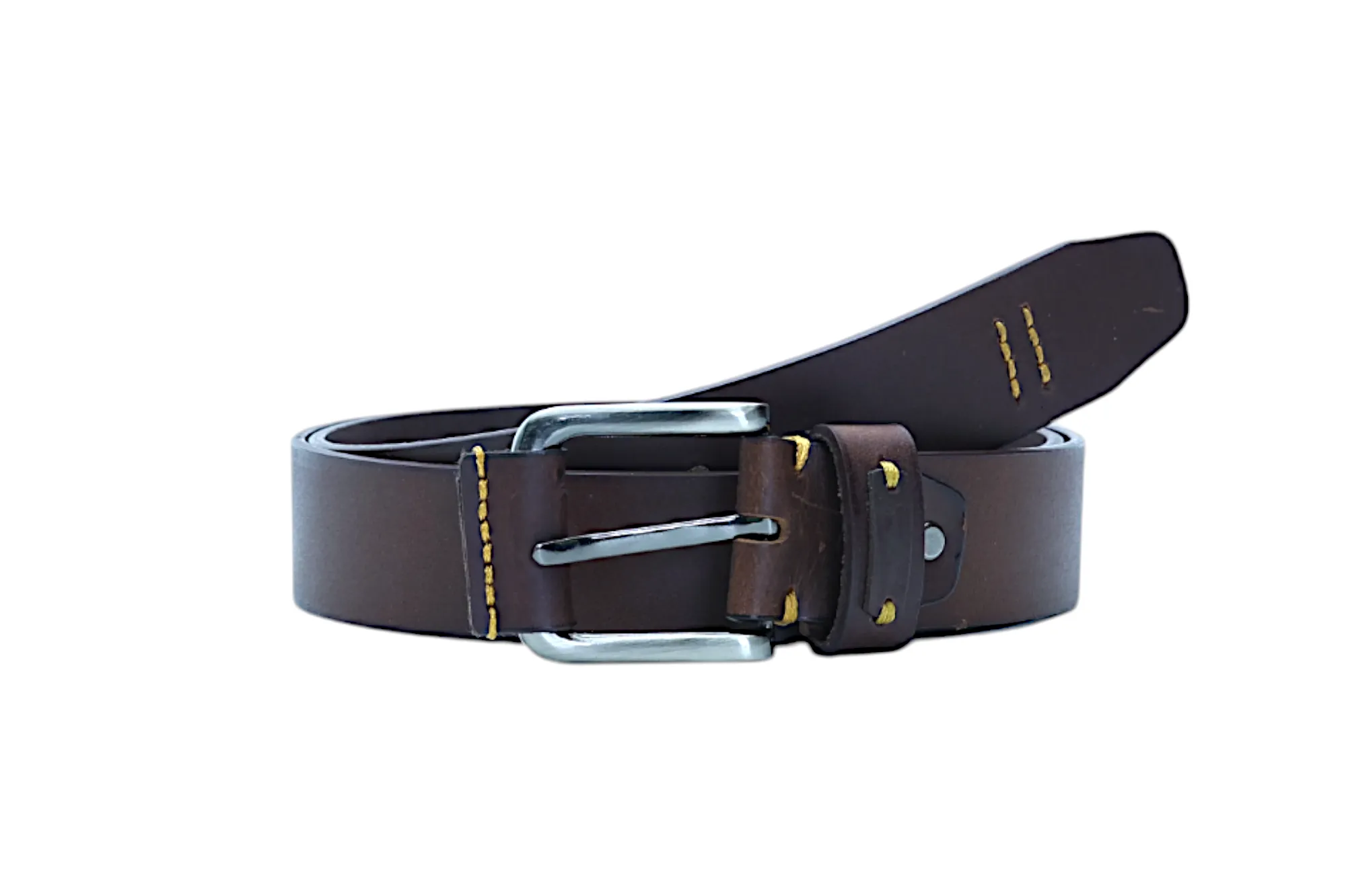 Mens Casual leather Belt 41810(BROWN)