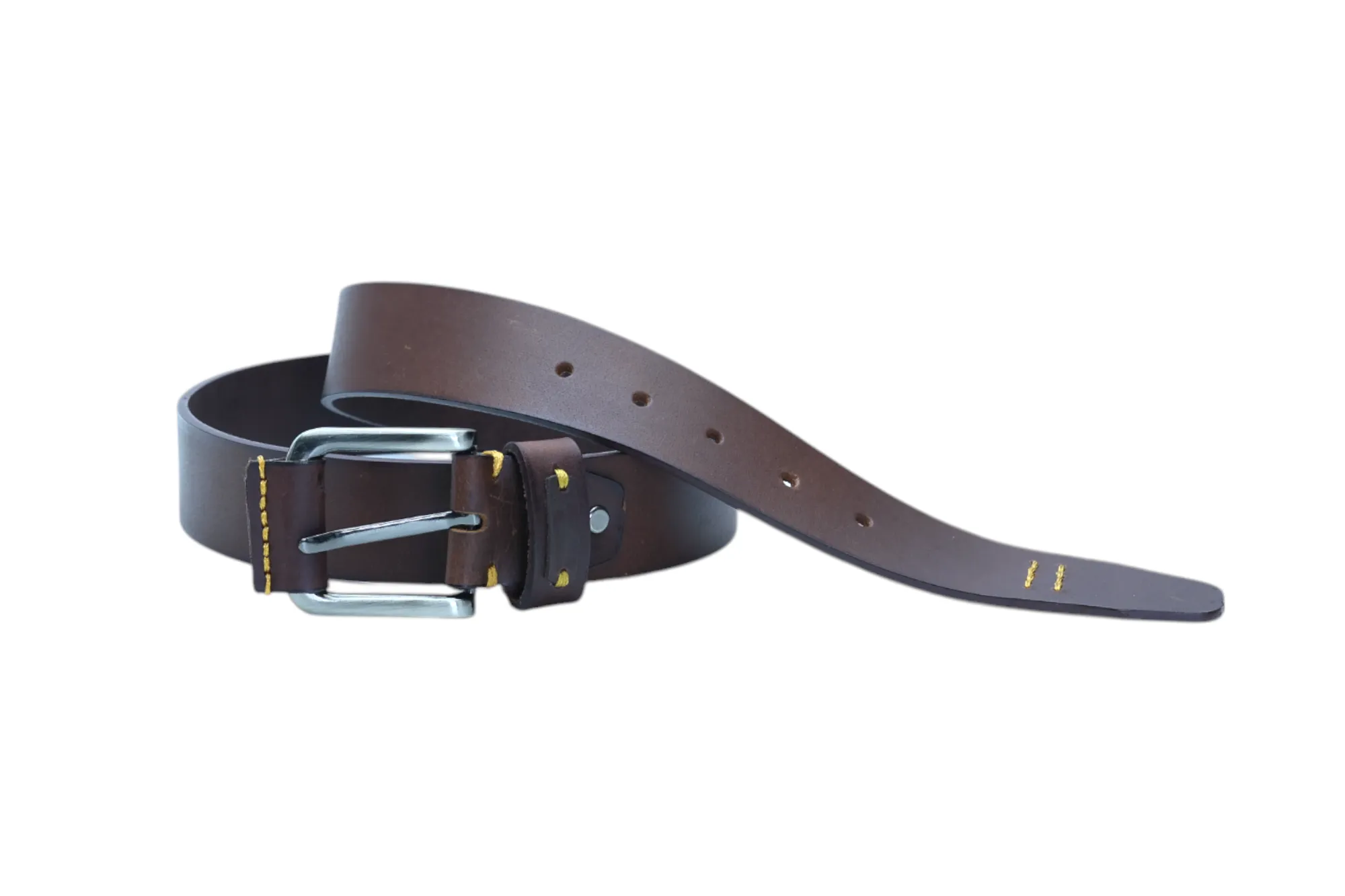 Mens Casual leather Belt 41810(BROWN)