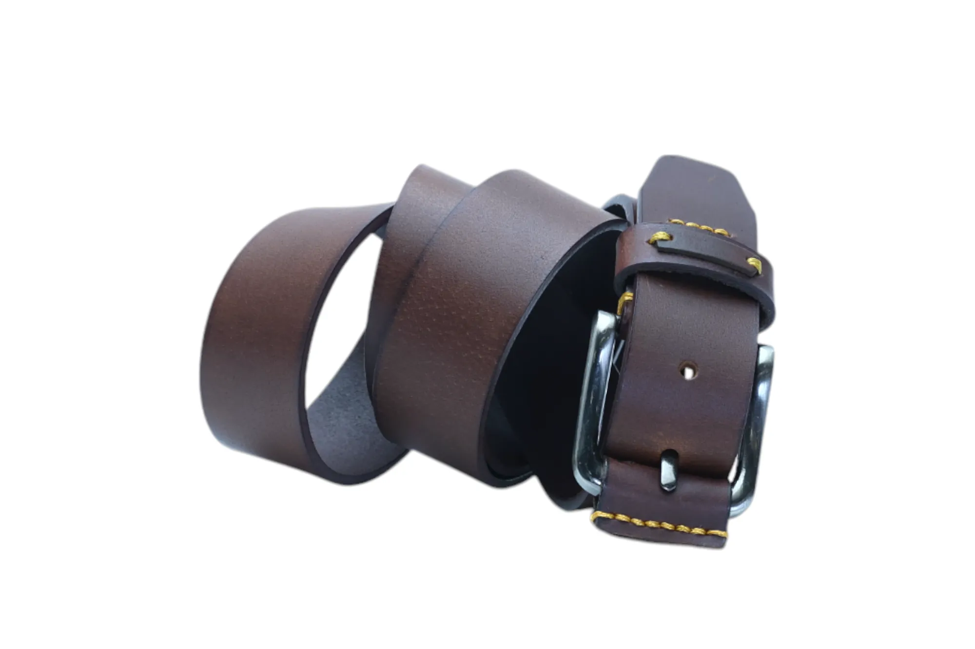 Mens Casual leather Belt 41810(BROWN)