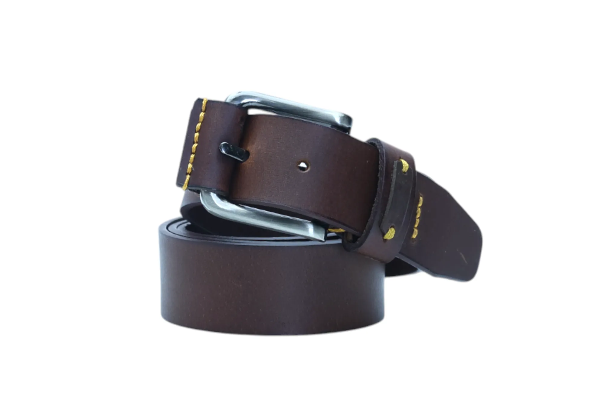 Mens Casual leather Belt 41810(BROWN)