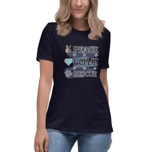 Peace Love Rescue Relaxed T-Shirt