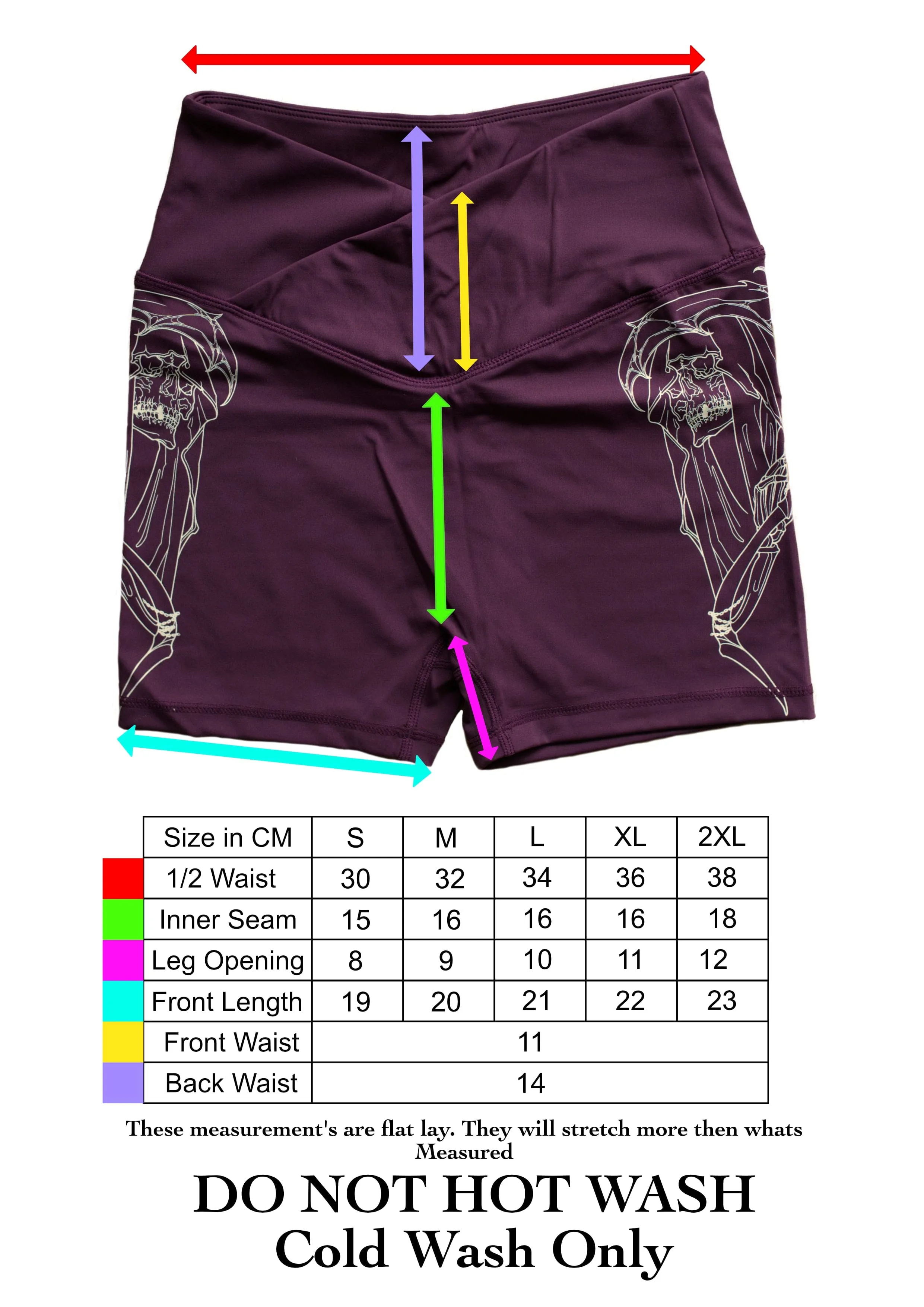 Plum Reaper Mini Shorts