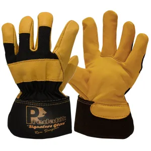 Predator Signature Gold Hide Rigger Work Gloves