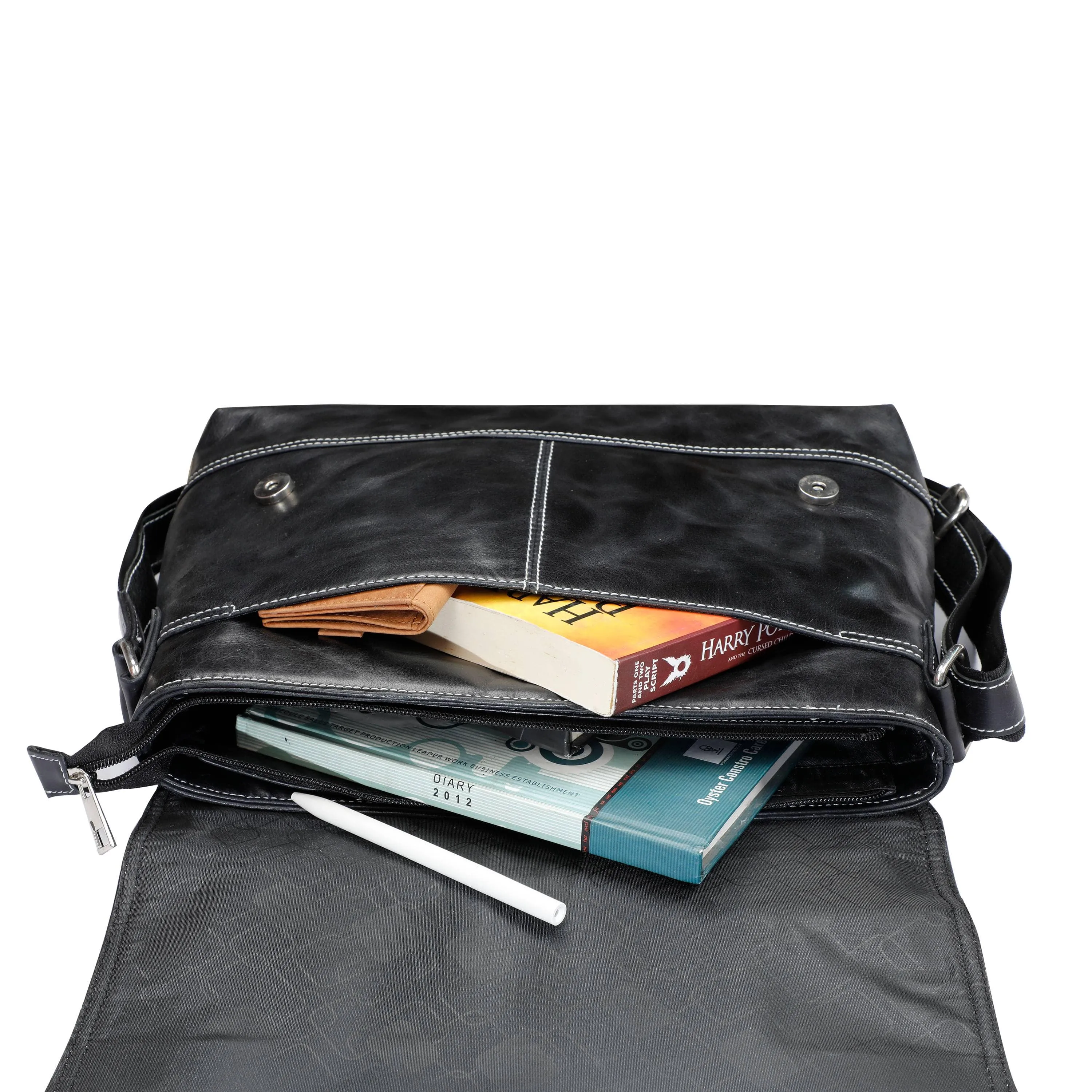 Premium Genuine Leather Messenger Bag