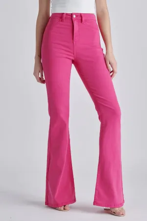 Raspberry Flare Jeans