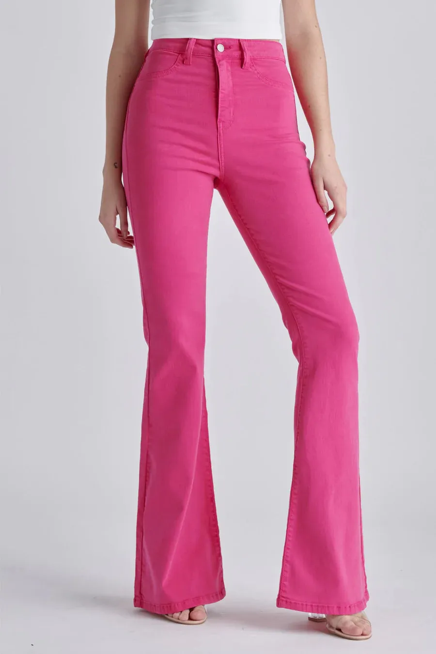 Raspberry Flare Jeans