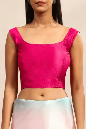 Readymade Plain Blouse- Pink