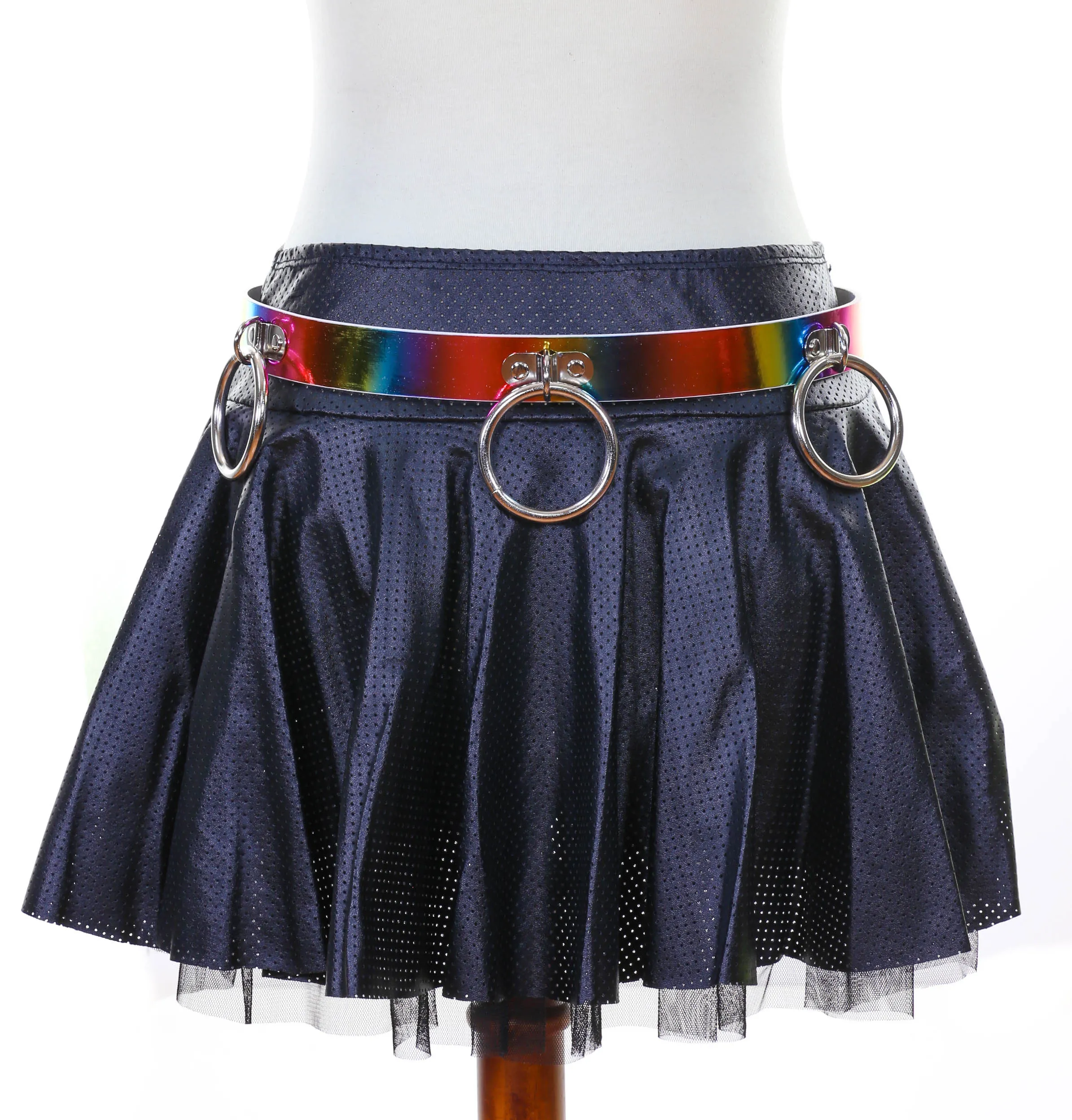 Ring Bondage Rainbow Belt, 1 3/4" Wide